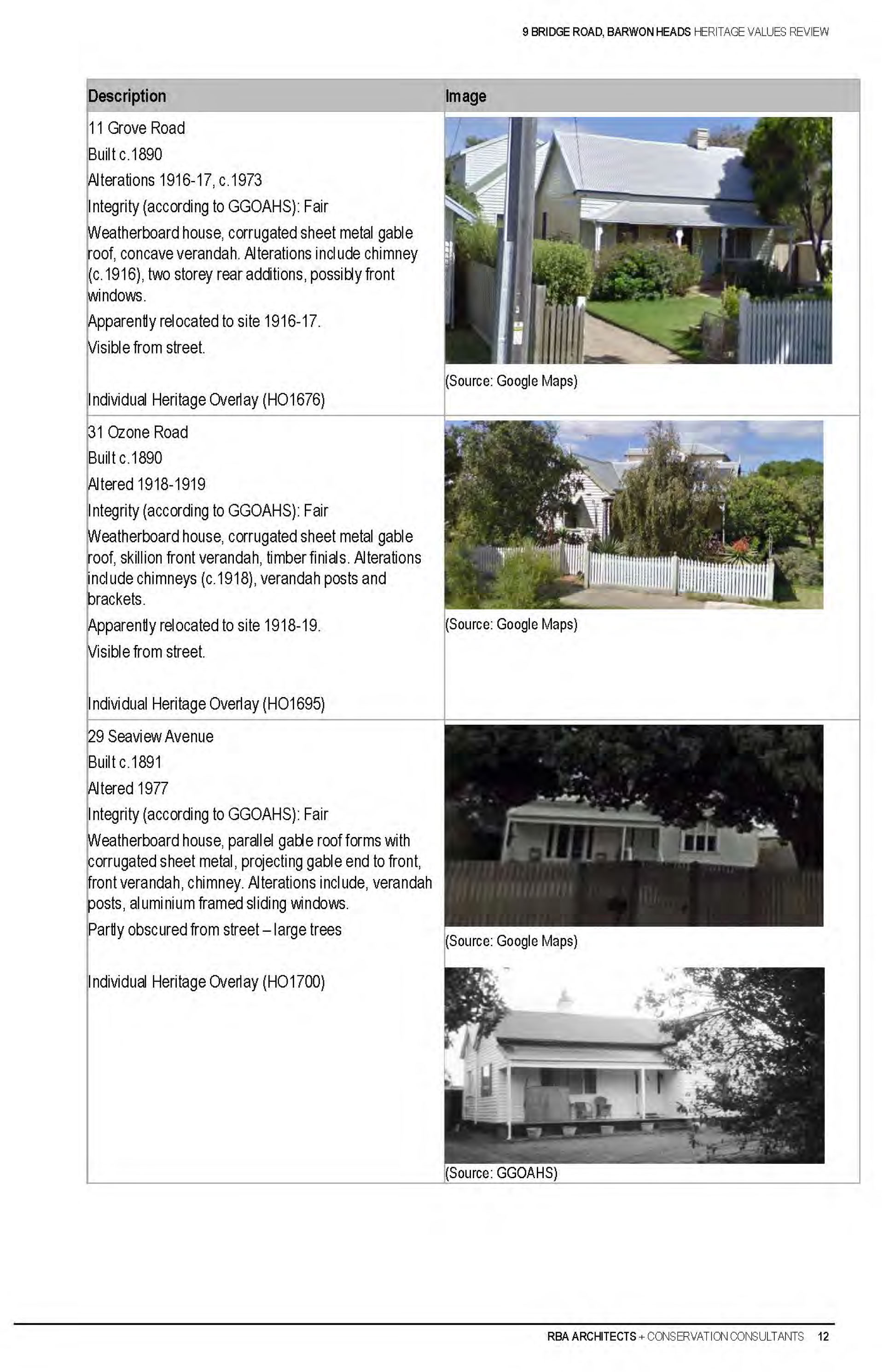 Appendix 3 – Context Pty Ltd  Heritage Assessment (includes RBA Report) Page 28 of 32 pages