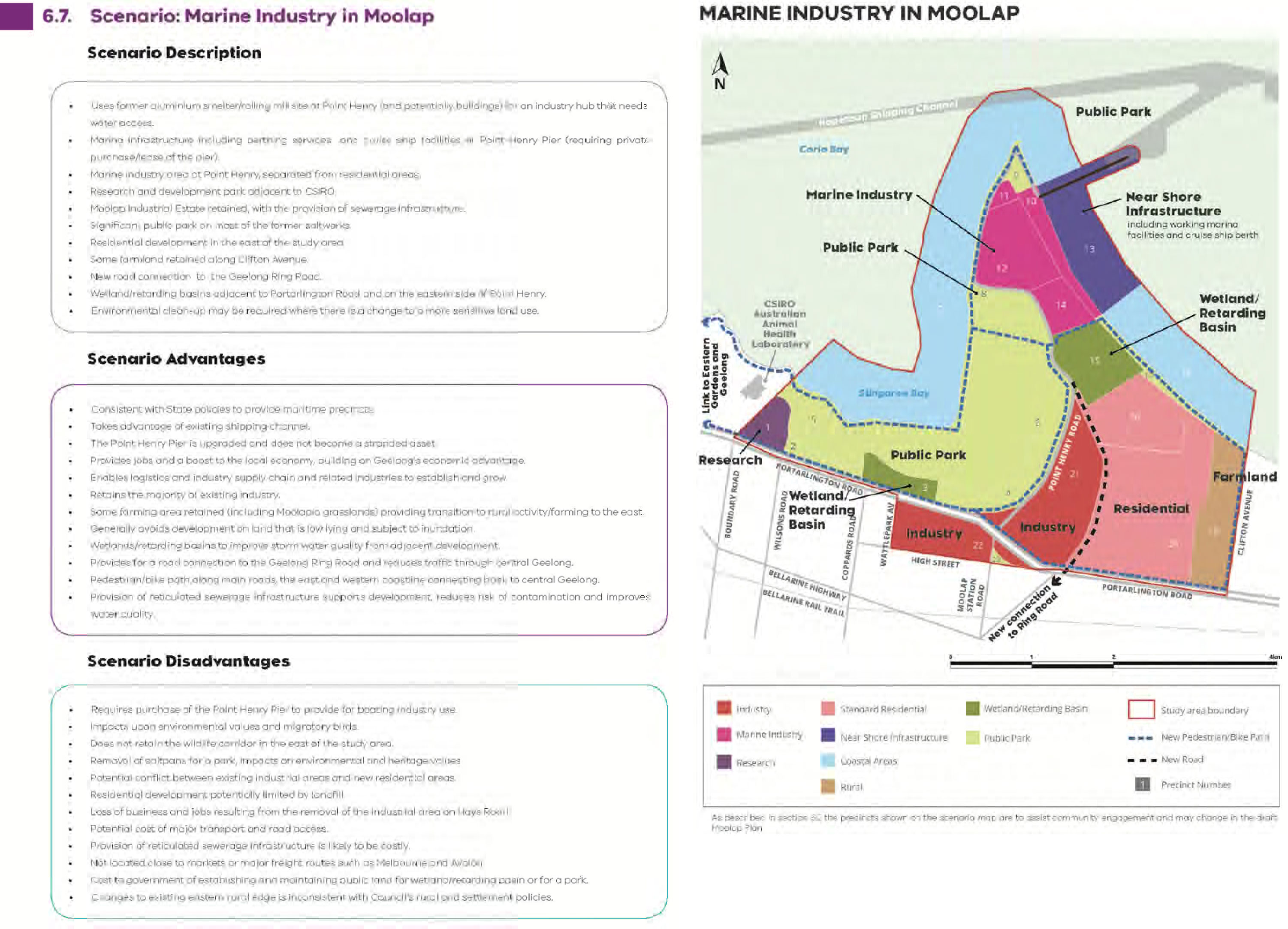 Attachment - 1 Moolap Coastal Strategic Framework Plan – Discussion paper Scenarios - Page 3 of 