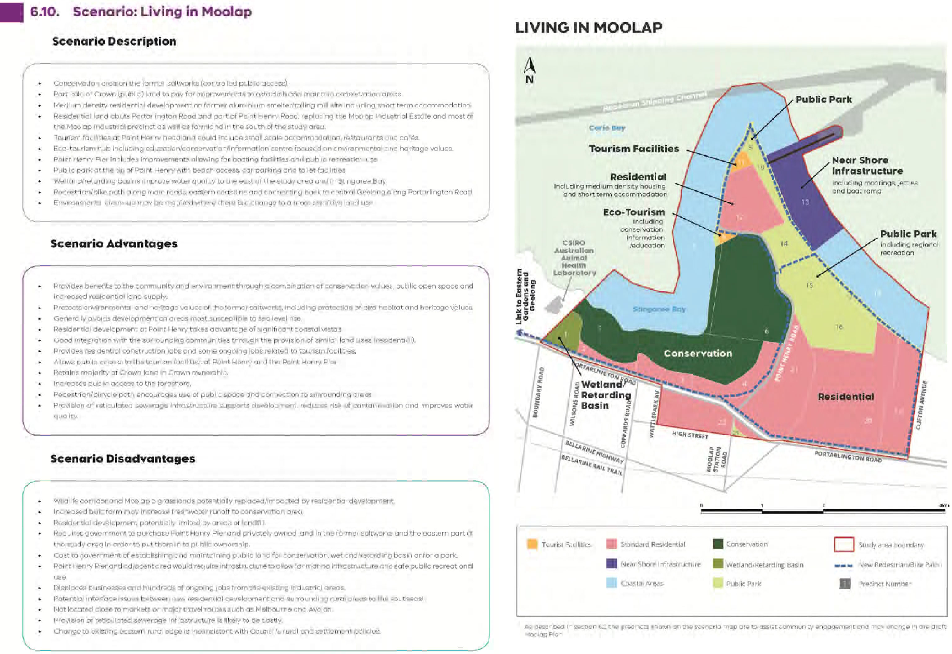Attachment - 1 Moolap Coastal Strategic Framework Plan – Discussion paper Scenarios - Page 6 of 