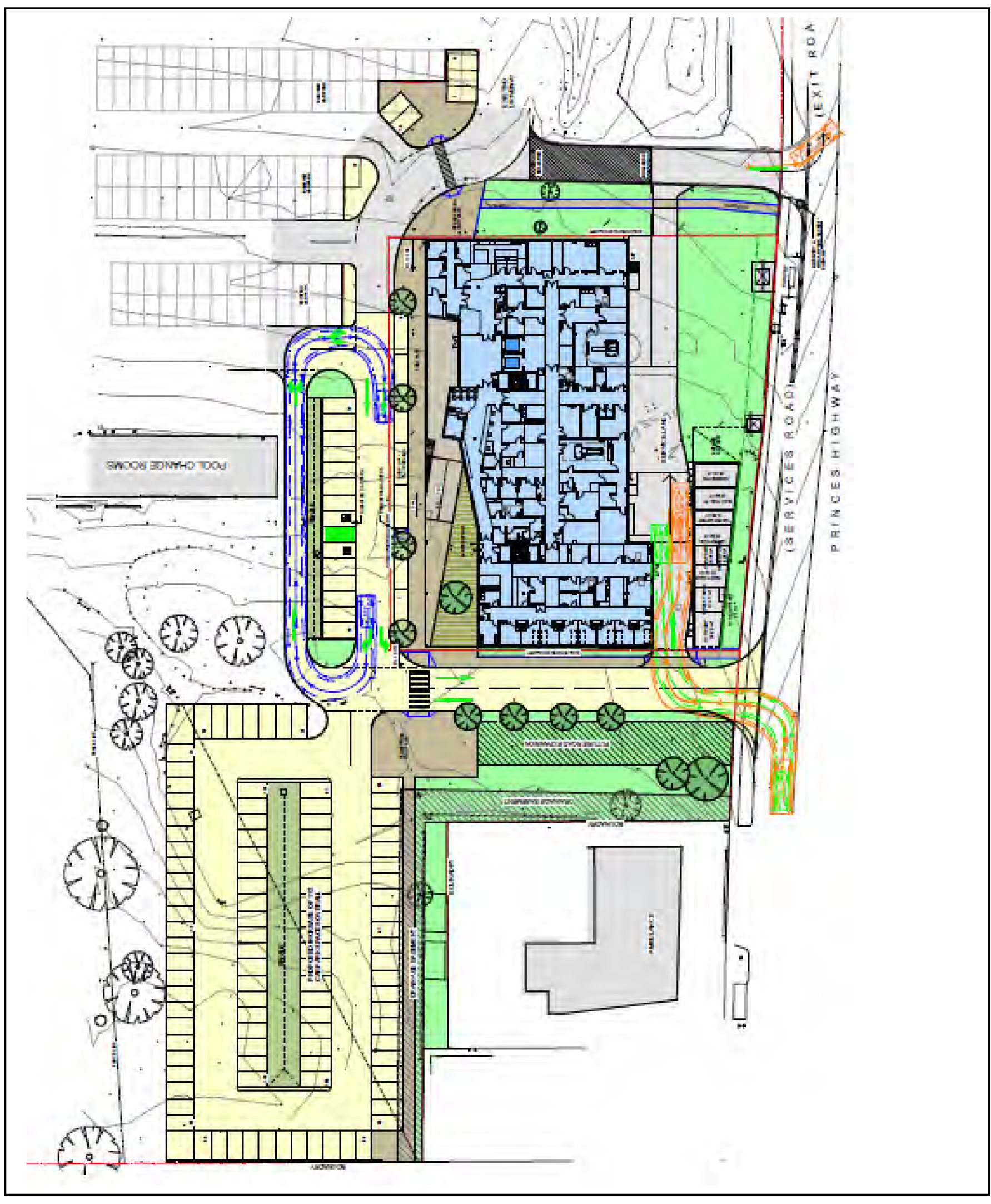 Attachment 2 - Proposed Health Facility and Land to Be Sold Outlined in Red