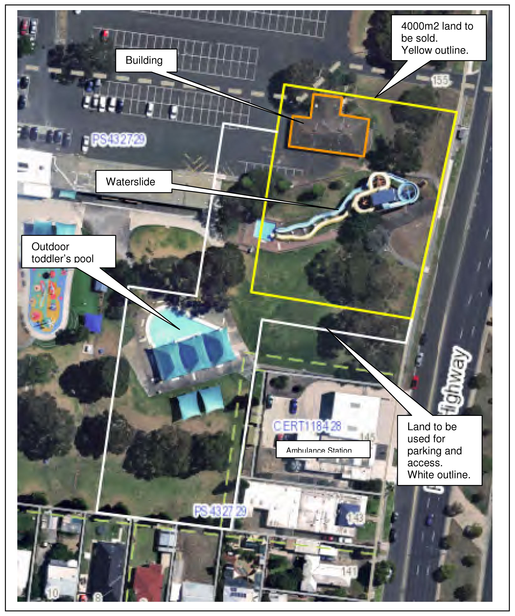 Attachment 3 – Aerial View of Council Facilities to be Demolished