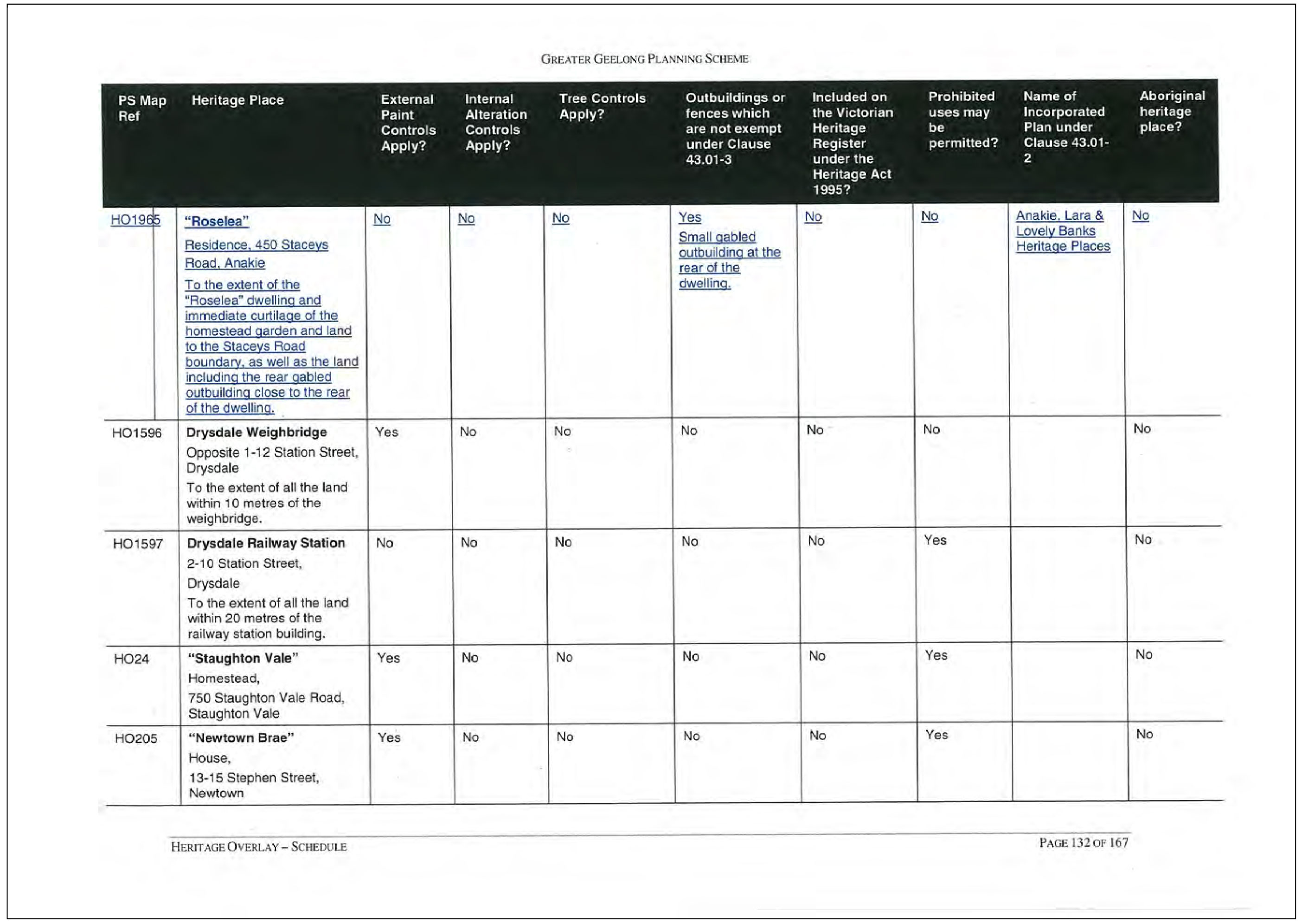 Additions to the Heritage Schedule - Page 15 of 18 pages
