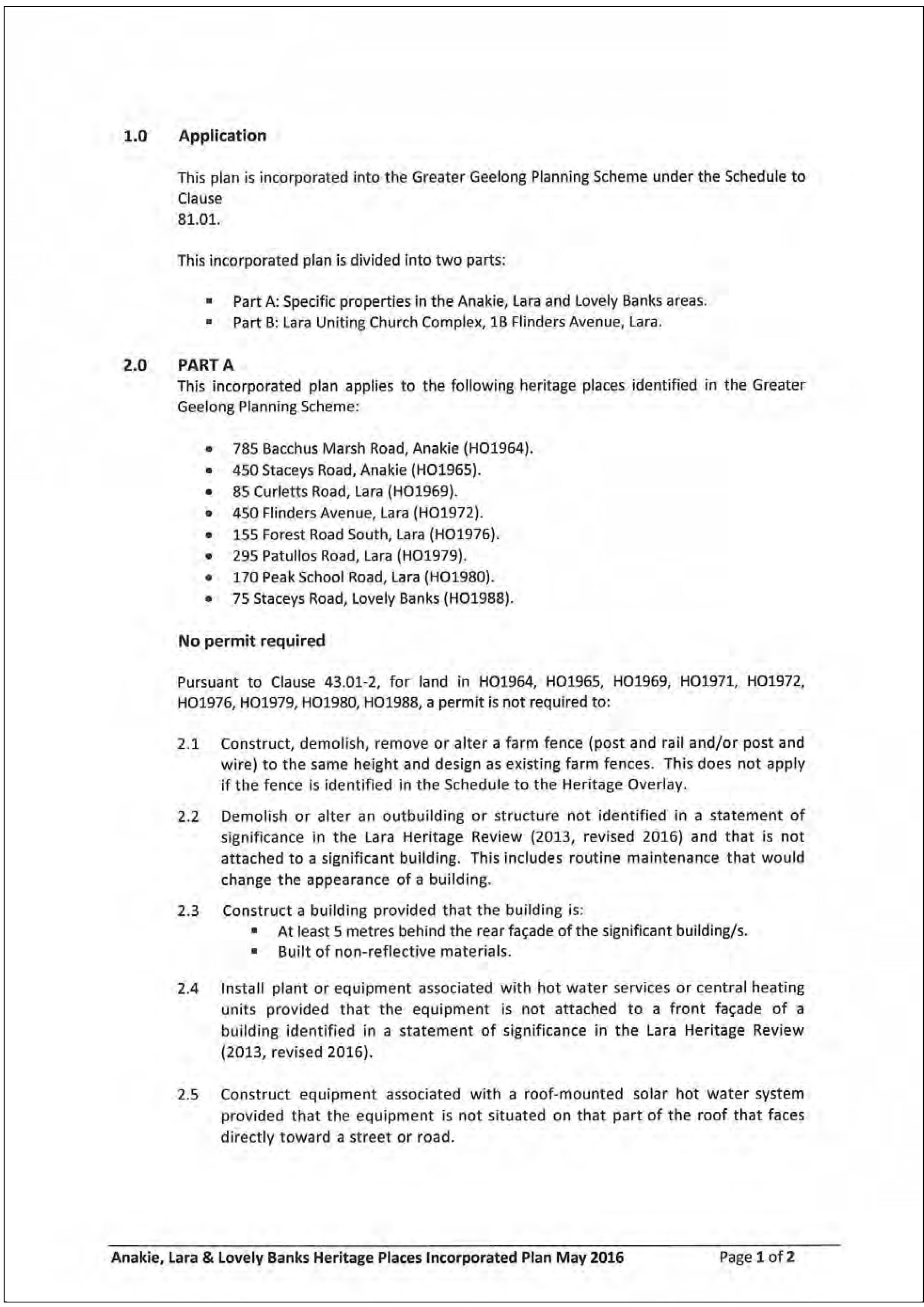 Appendix 3	Anakie, Lara & Lovely Banks Incorporated Plan, May 2016 - Page 2 of 3