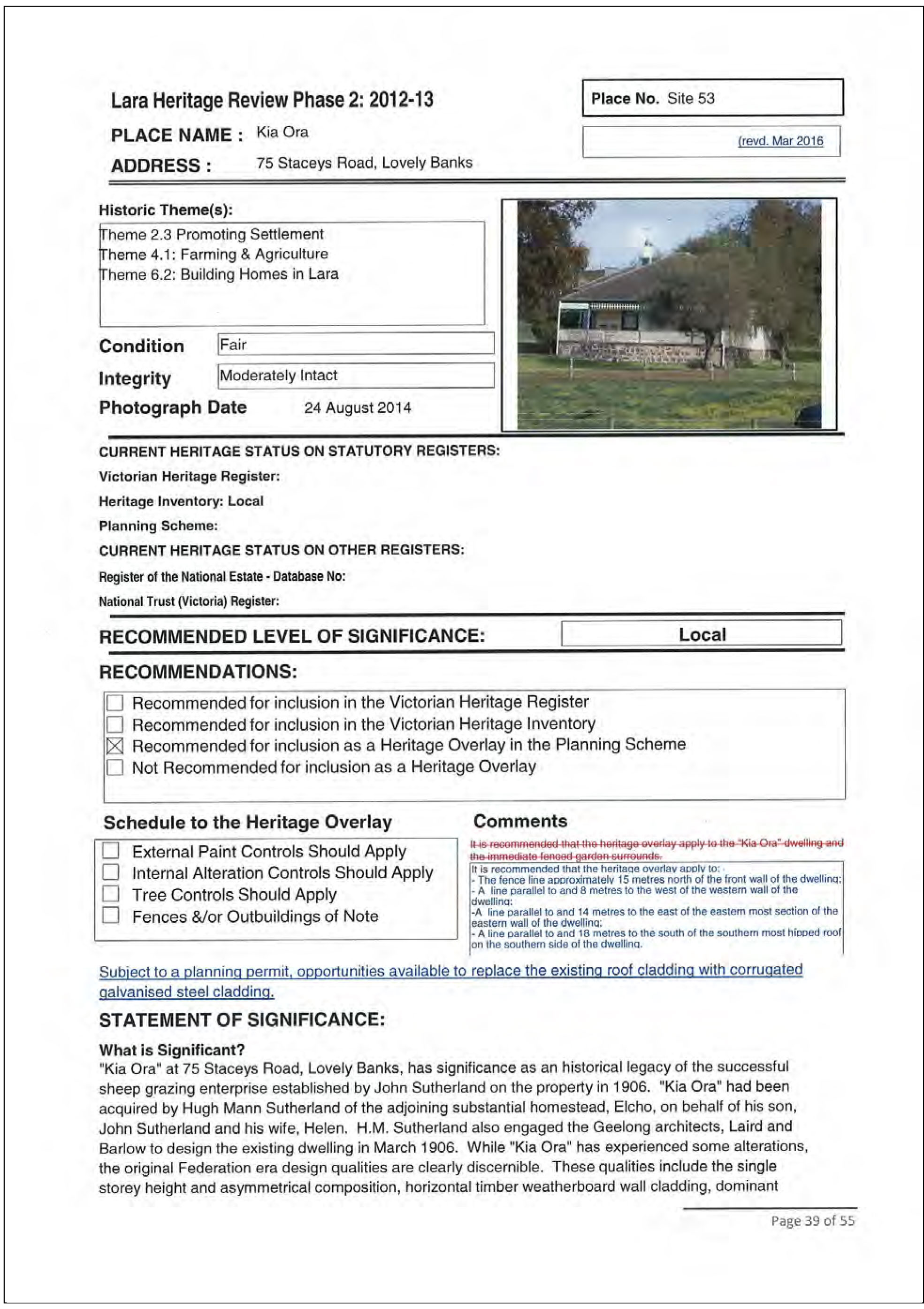 Appendix 3	Anakie, Lara & Lovely Banks Incorporated Plan, May 2016 - Page 5 of 16