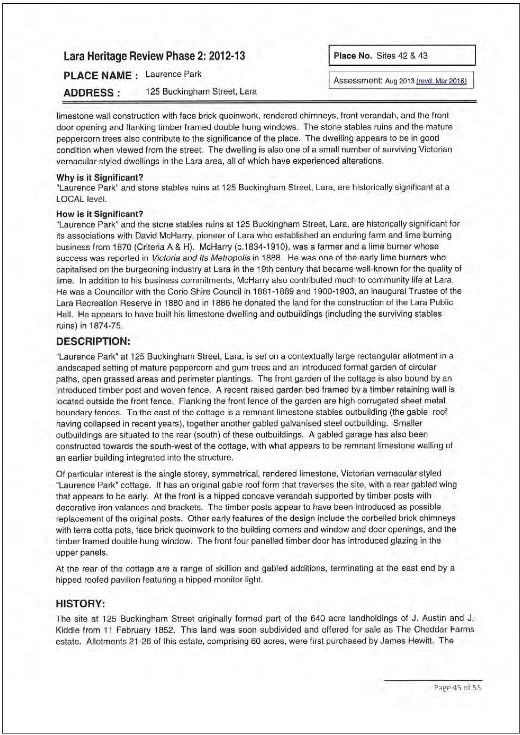 Appendix 3	Anakie, Lara & Lovely Banks Incorporated Plan, May 2016 - Page 11 of 16