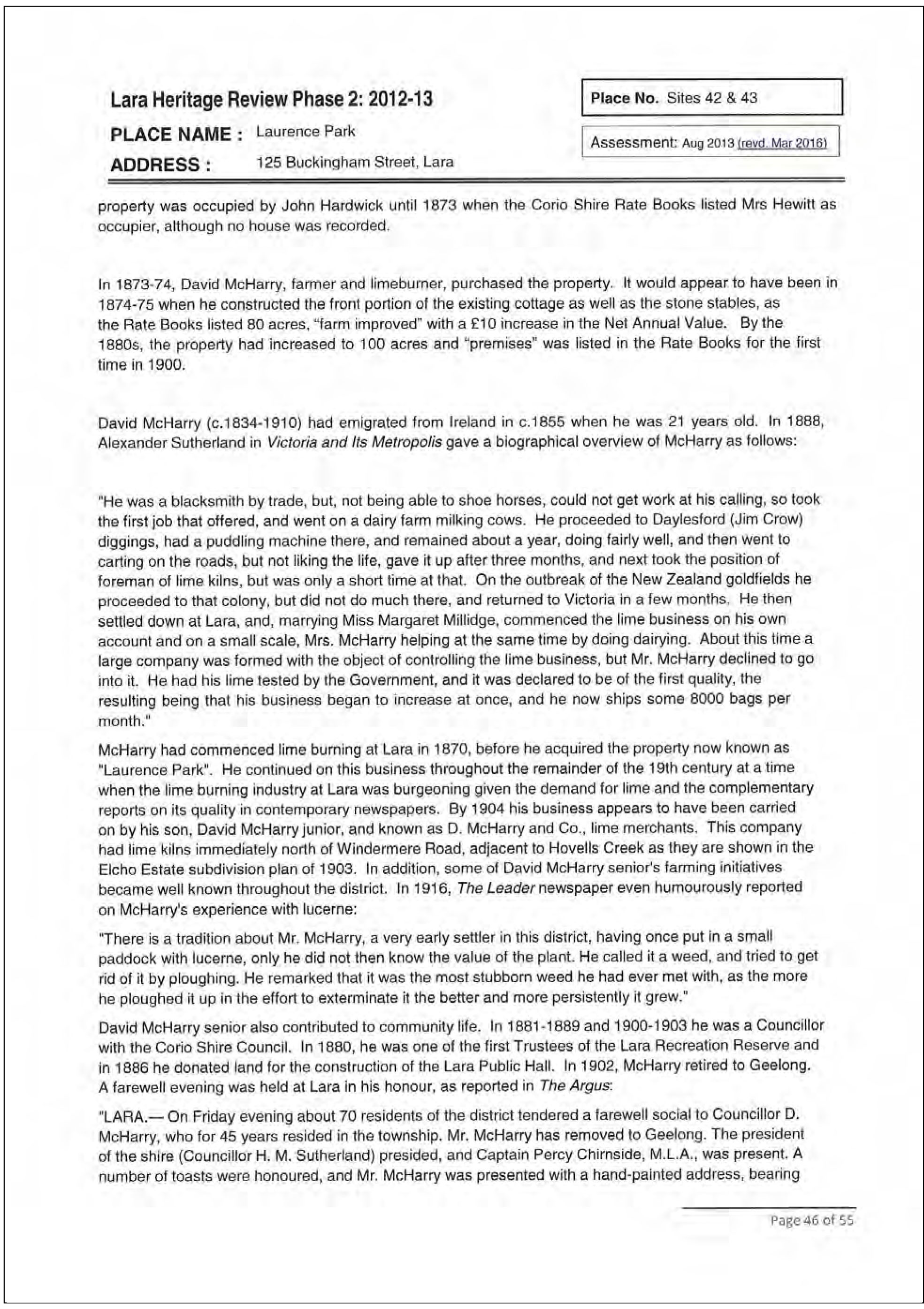 Appendix 3	Anakie, Lara & Lovely Banks Incorporated Plan, May 2016 - Page 12 of 16