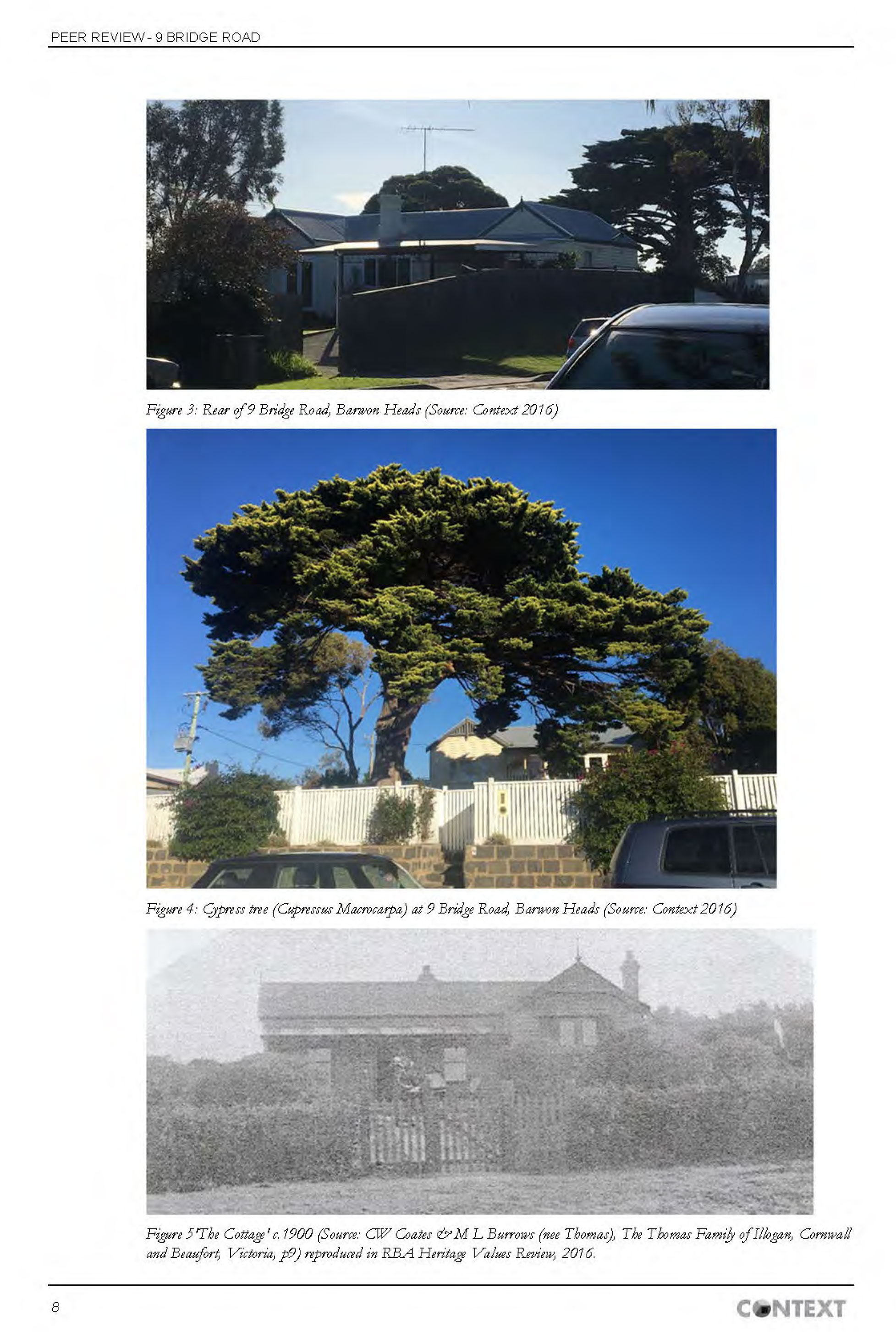 Appendix 3 – Context Pty Ltd  Heritage Assessment (includes RBA Report) Page 8 of 32 pages
