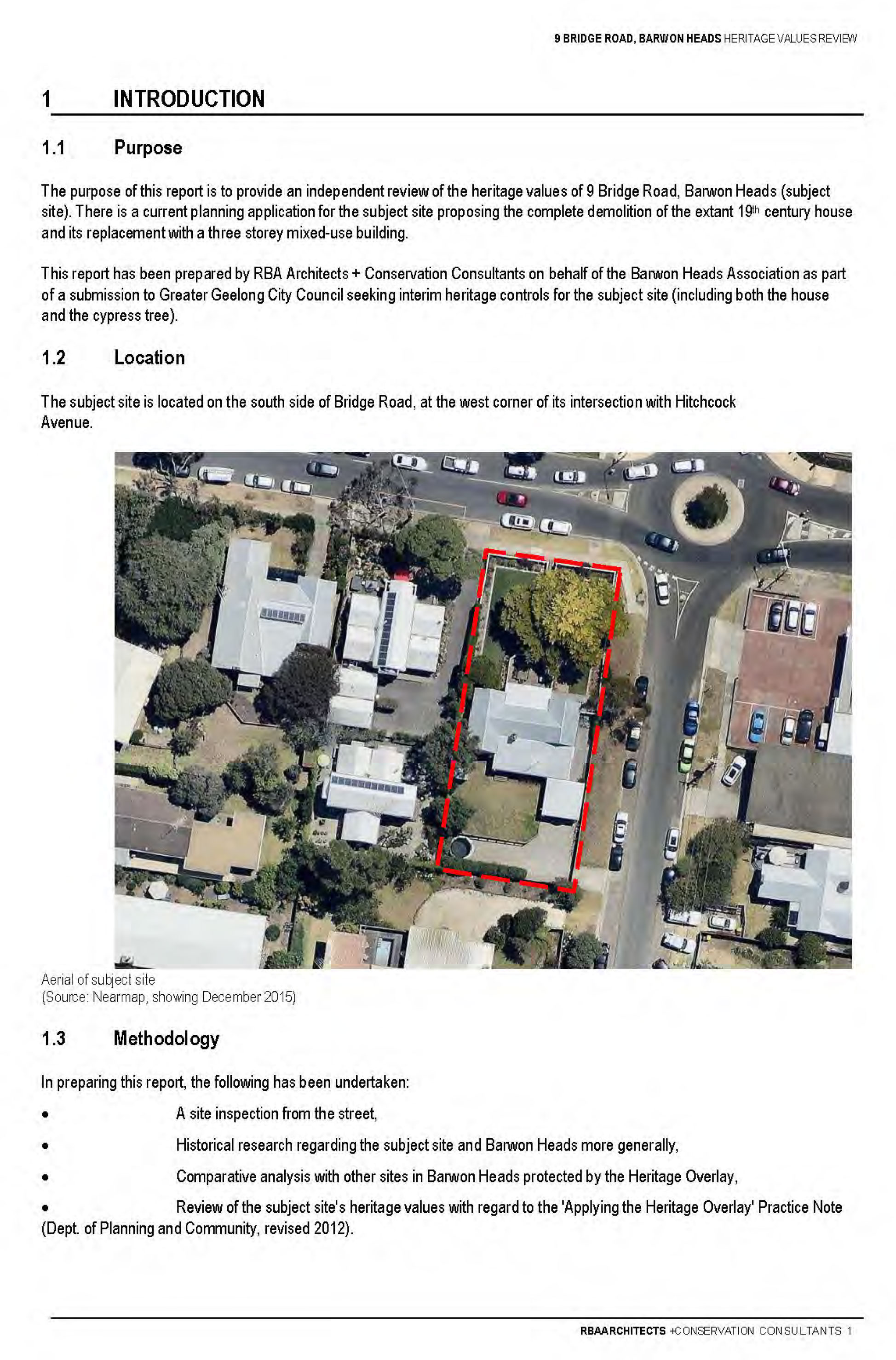 Appendix 3 – Context Pty Ltd  Heritage Assessment (includes RBA Report) Page 17 of 32 pages