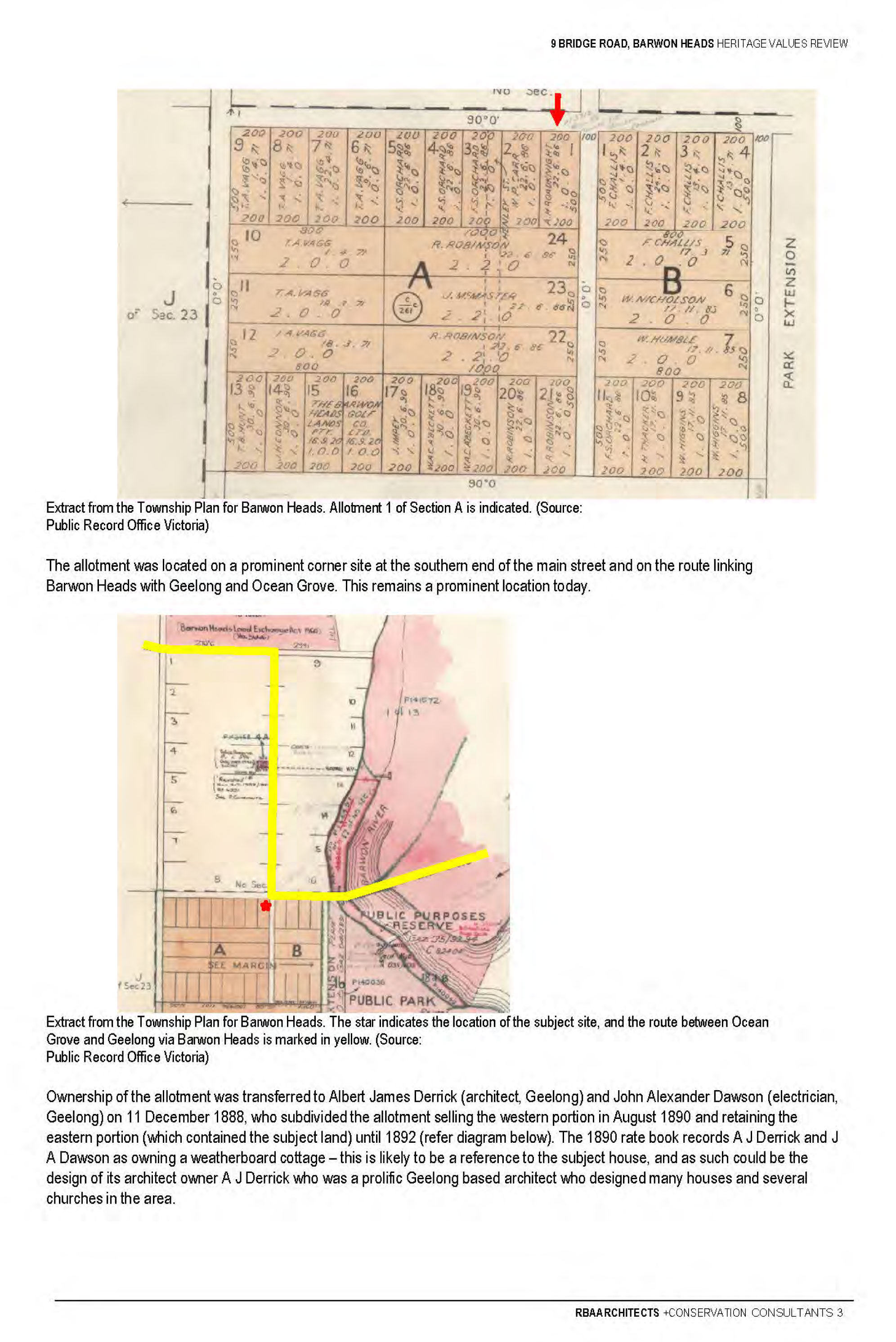 Appendix 3 – Context Pty Ltd  Heritage Assessment (includes RBA Report) Page 19 of 32 pages