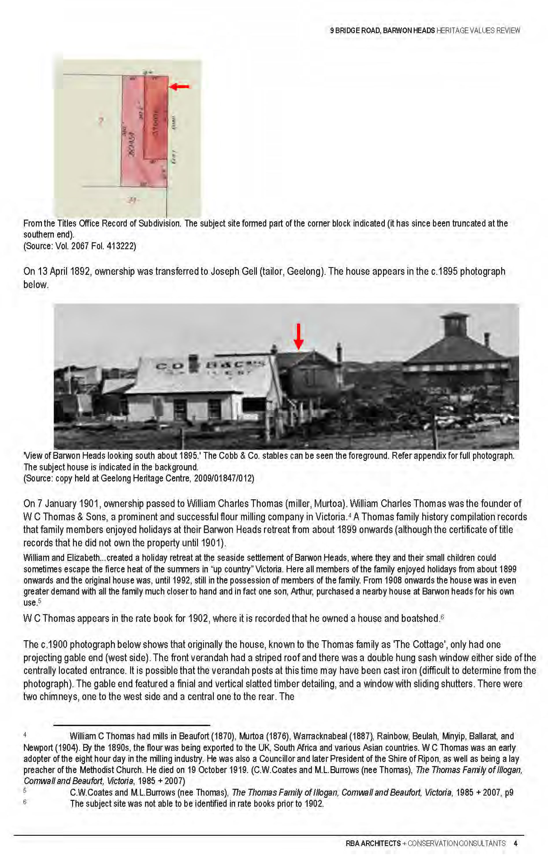 Appendix 3 – Context Pty Ltd  Heritage Assessment (includes RBA Report) Page 20 of 32 pages