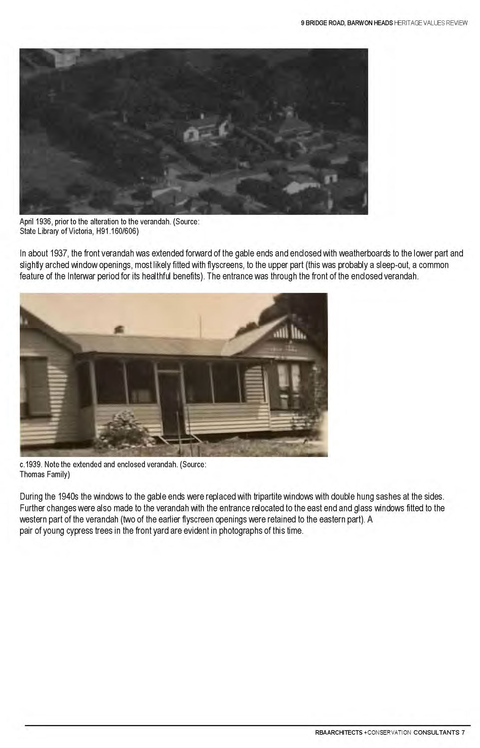 Appendix 3 – Context Pty Ltd  Heritage Assessment (includes RBA Report) Page 23 of 32 pages