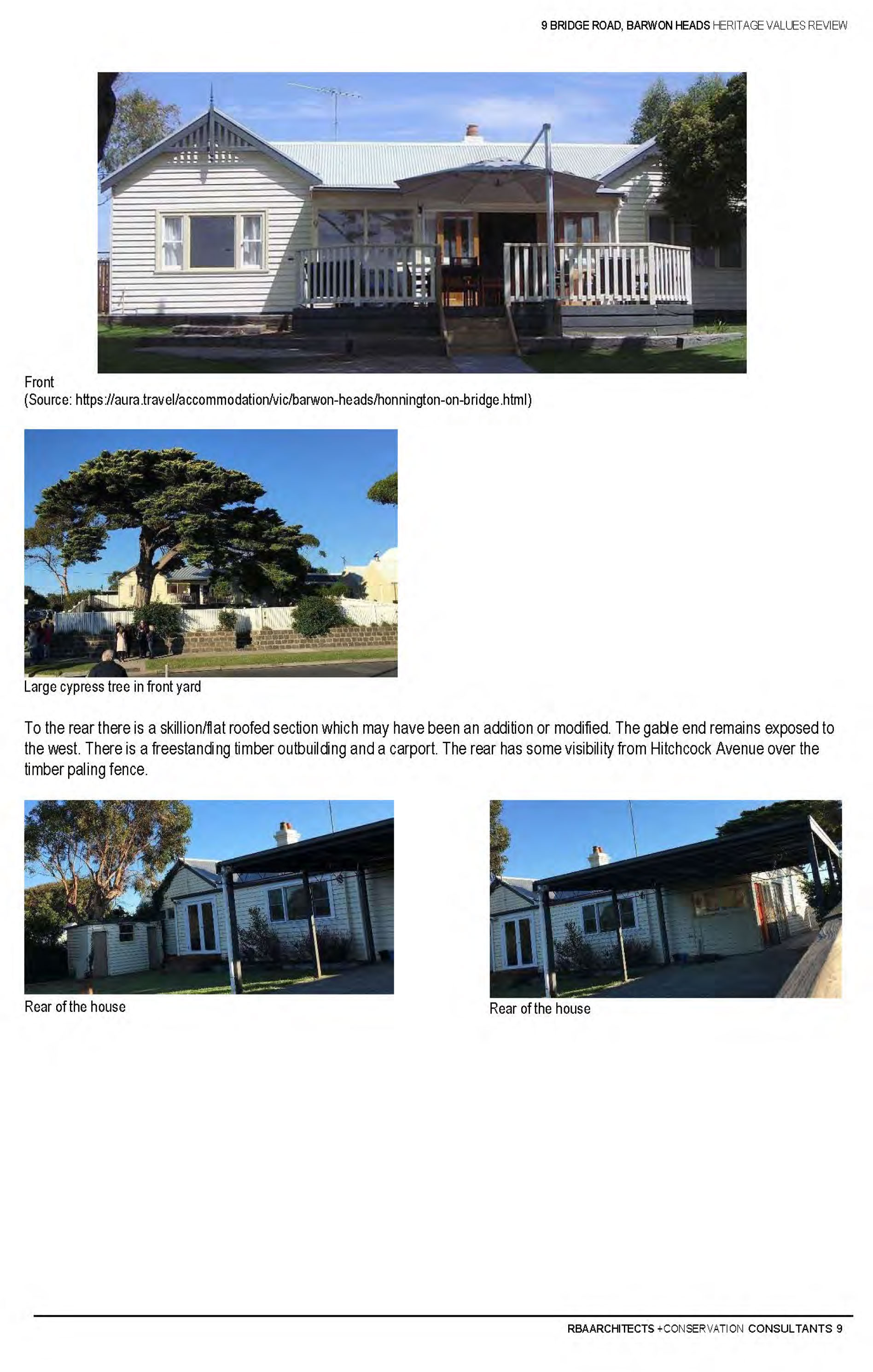 Appendix 3 – Context Pty Ltd  Heritage Assessment (includes RBA Report) Page 25 of 32 pages