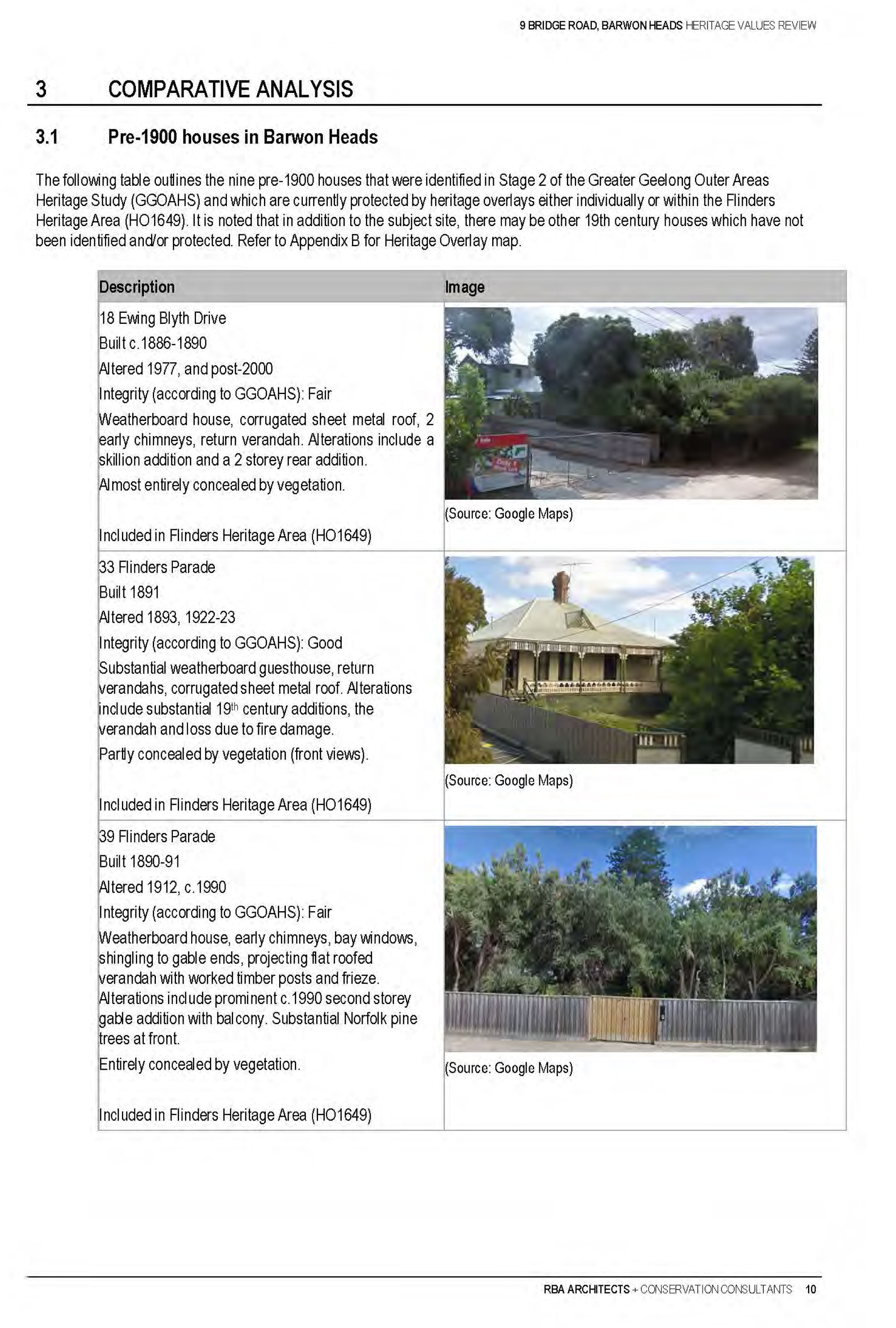 Appendix 3 – Context Pty Ltd  Heritage Assessment (includes RBA Report) Page 26 of 32 pages