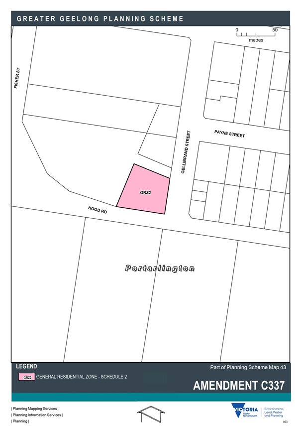 Amendment C337 - General Residential Zone - Schedule 2 - Part of Planning Scheme map 43