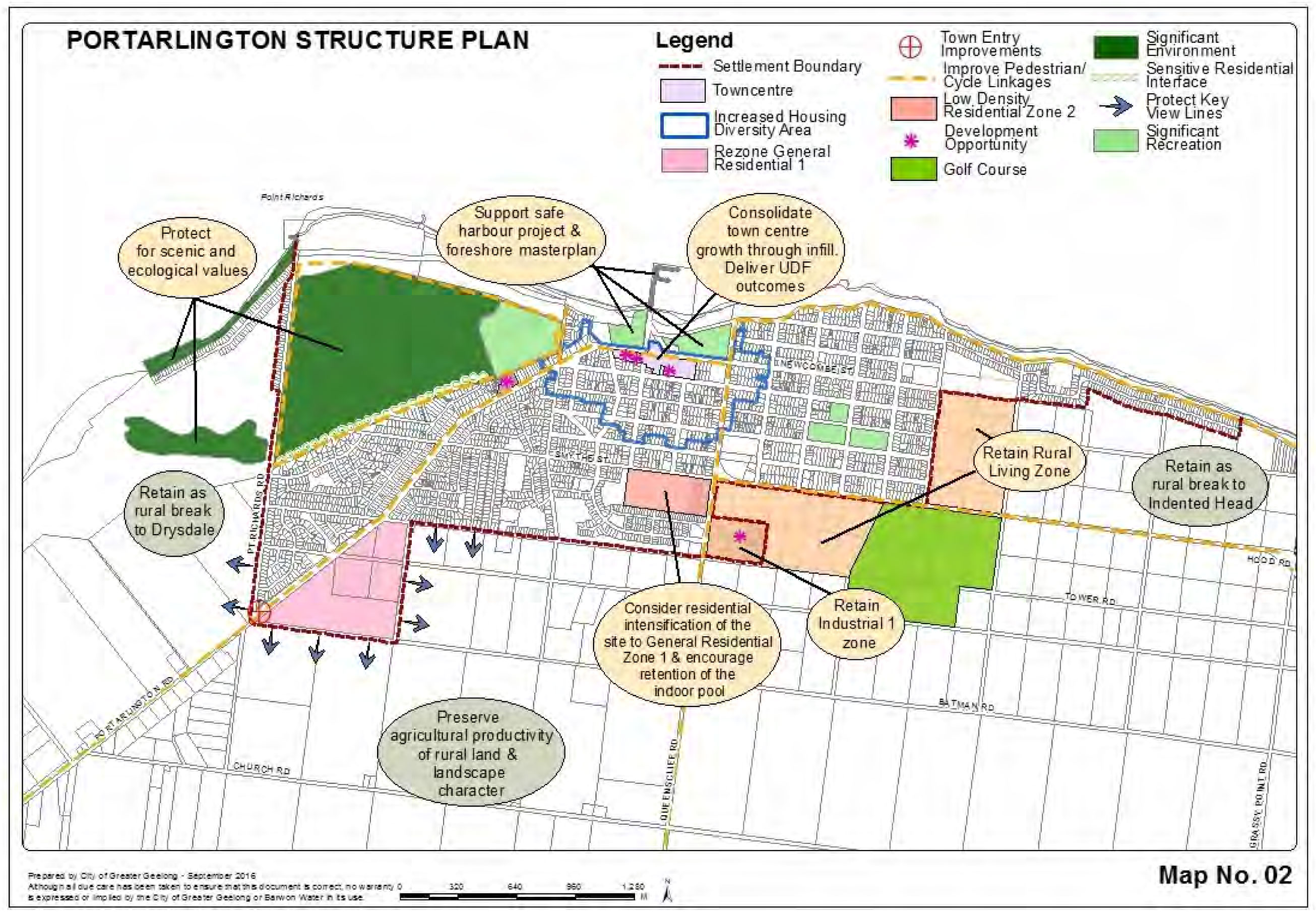 Appendix 7 - New Portarlington Structure Plan Map (September 2016)