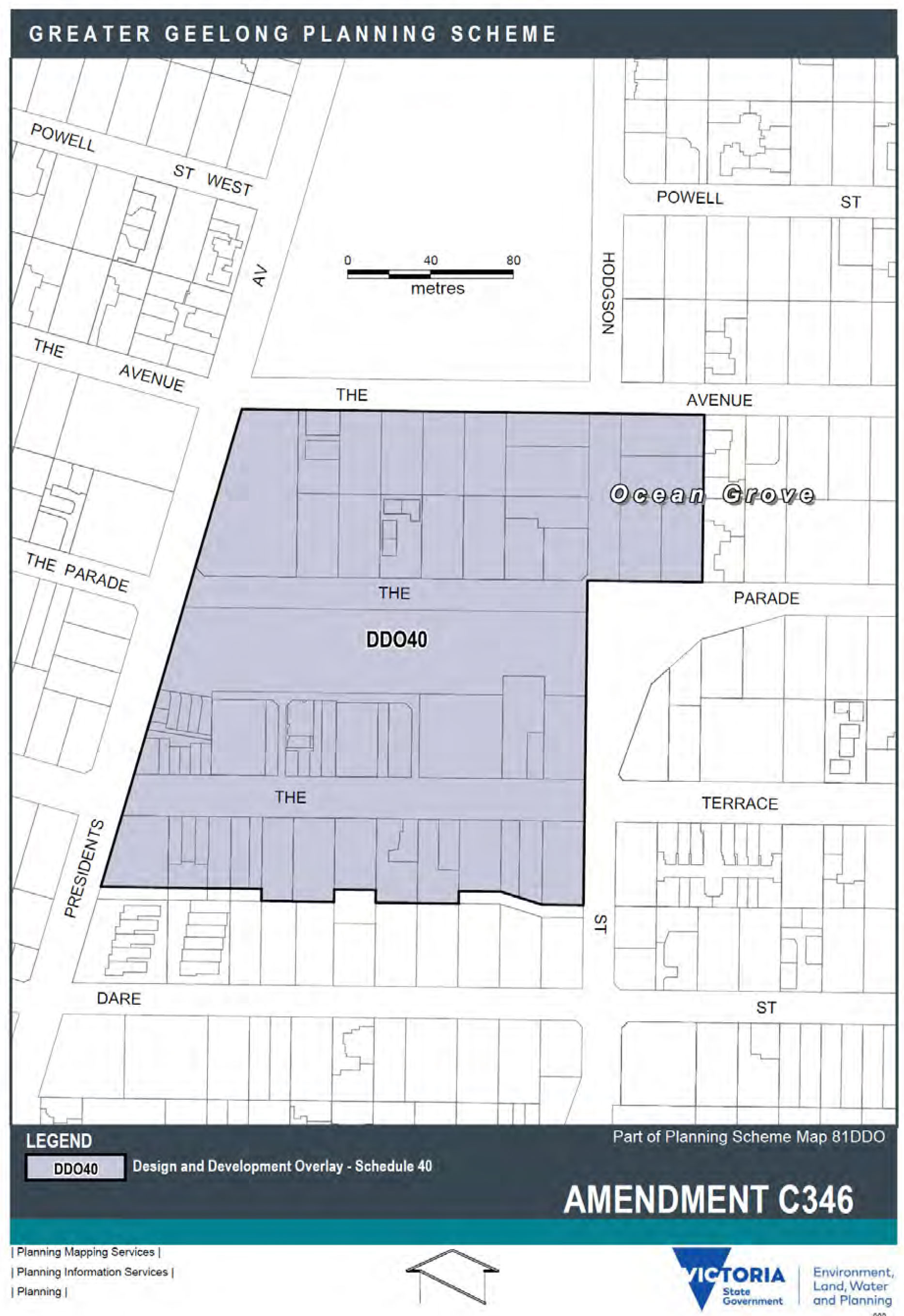 Appendix 7 – Amendment for Adoption - D-DDO40 - Design amd Development Overlay - Part of Map 81DDO