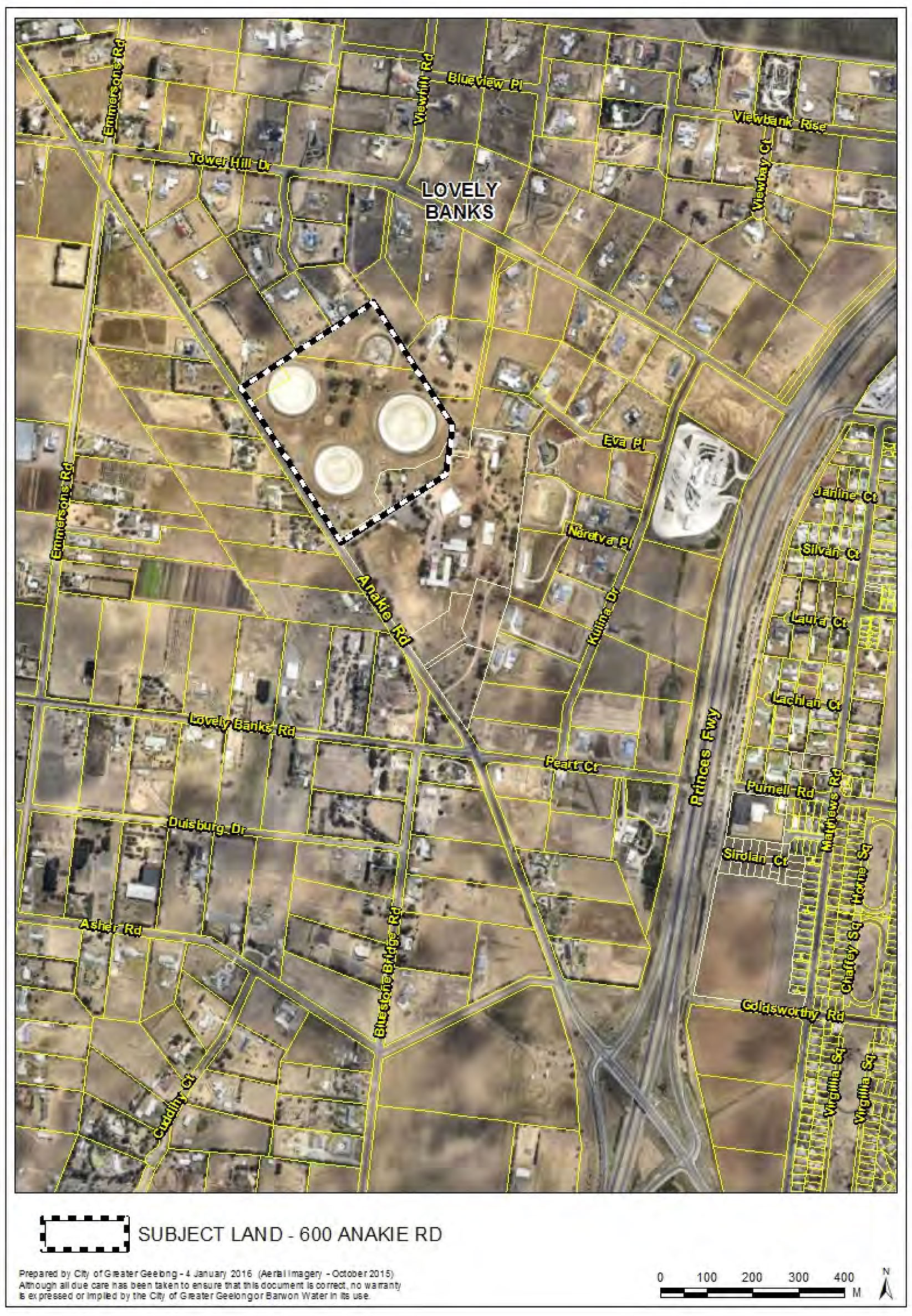 Appendix 3 Location Plan – 600 and 602 Anakie Road, Lovely Banks