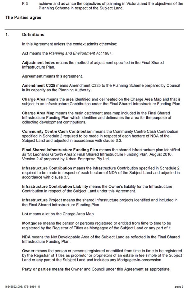 Section 173 Agreement Template - Page 3