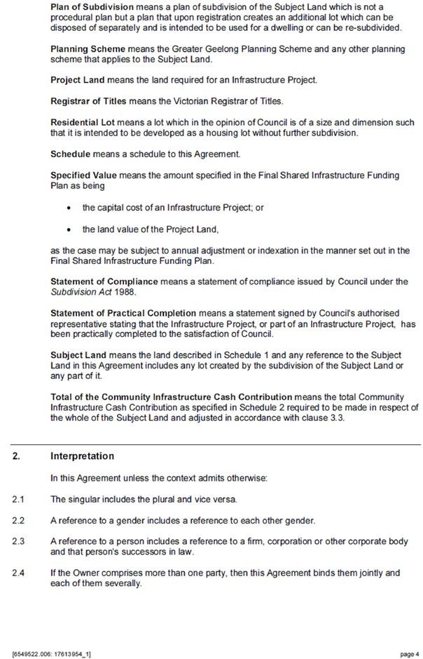 Section 173 Agreement Template - Page 4