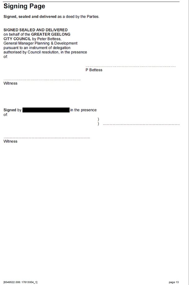 Signing page