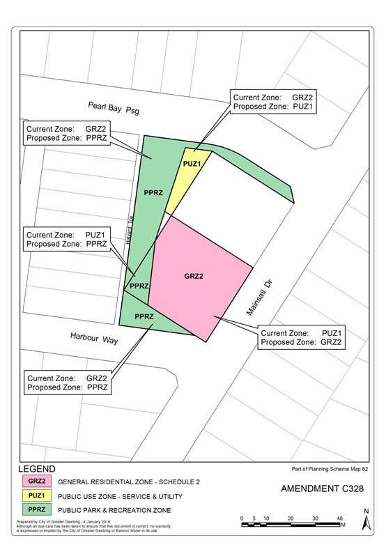 Appendix 3: Proposed zoning – 38-42 Mainsail Drive