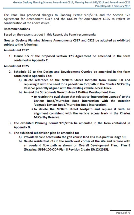 Appendix 6 - Panel Report Executive Summary - Page 2 of 75