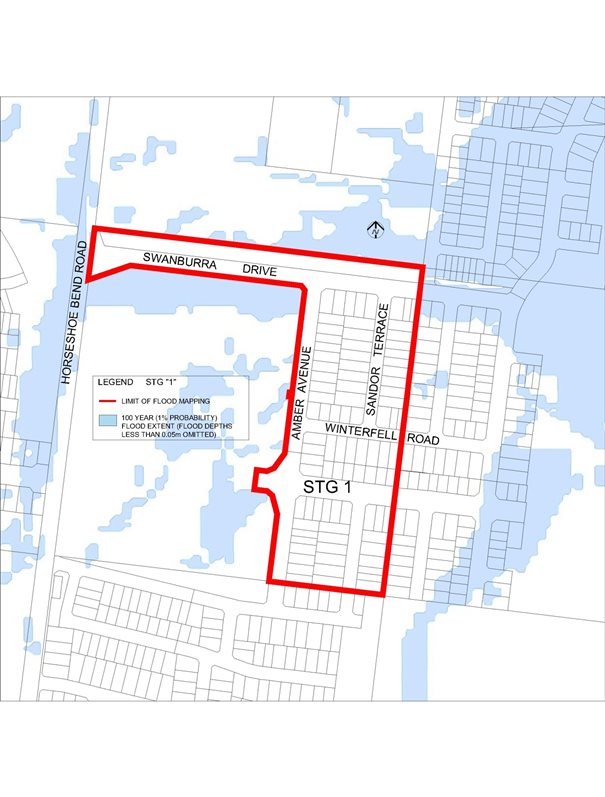 Revised flood map