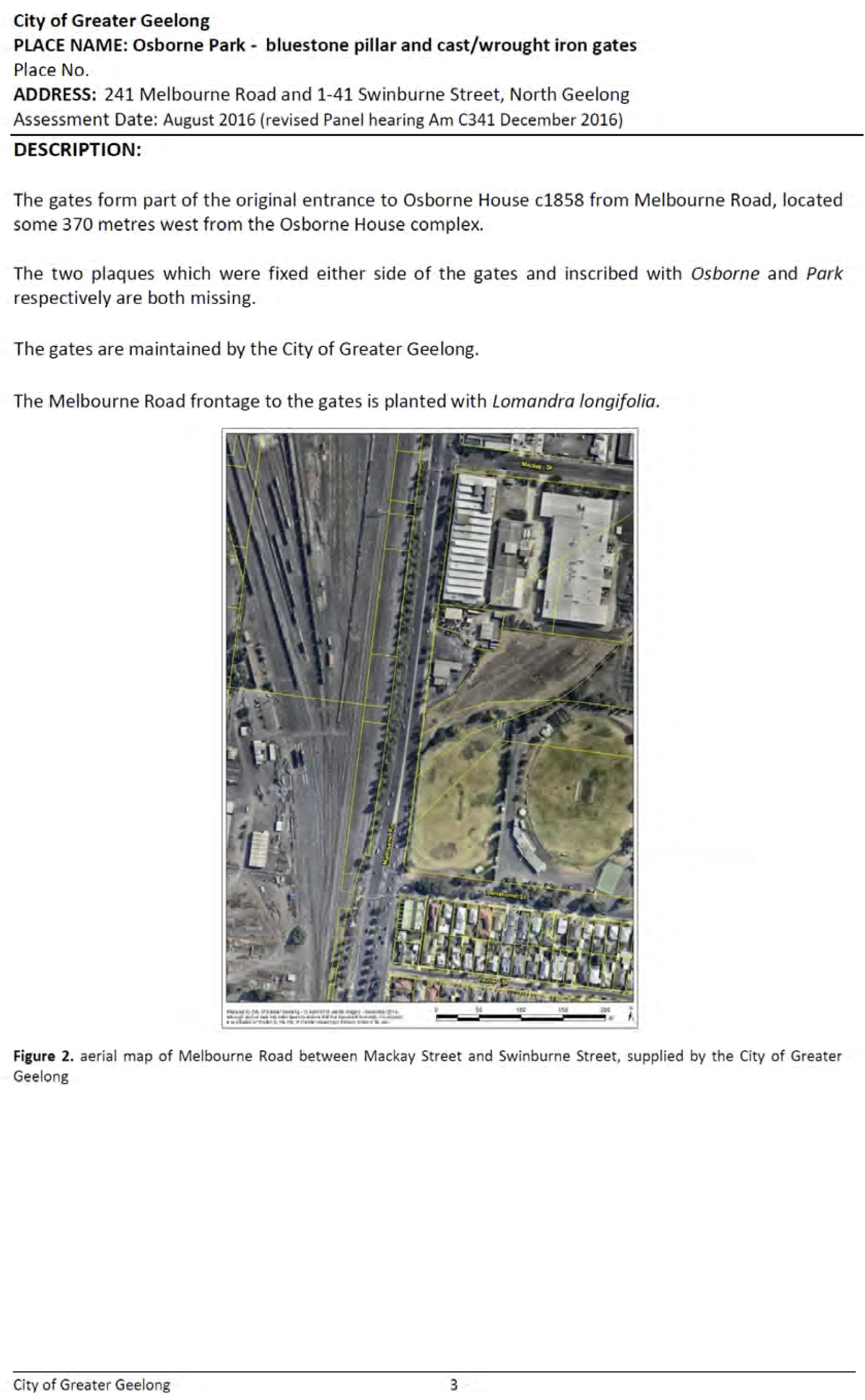 Revised Heritage Citation – Osborne Park gates - Page 3 of 8