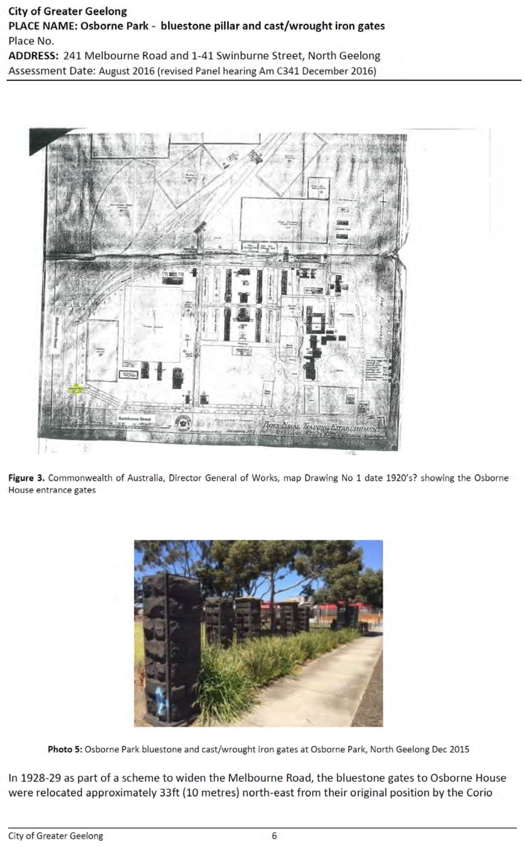Revised Heritage Citation – Osborne Park gates - Page 6 of 8