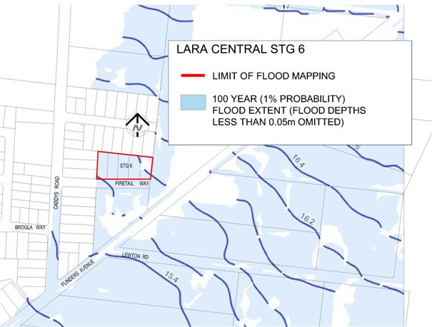 Current flood map