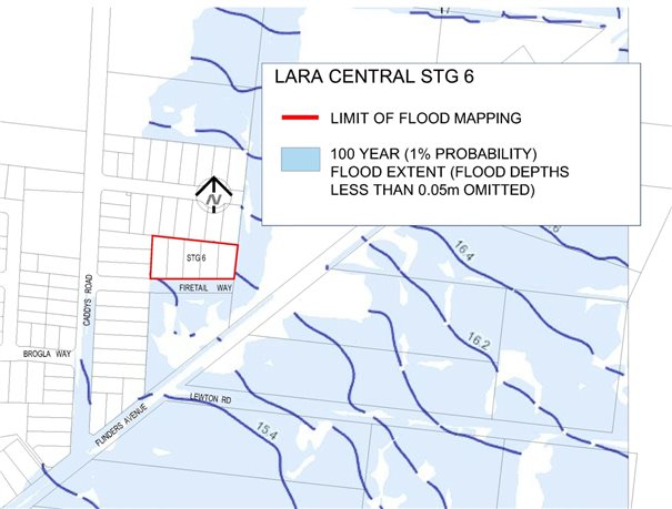 Revised flood map