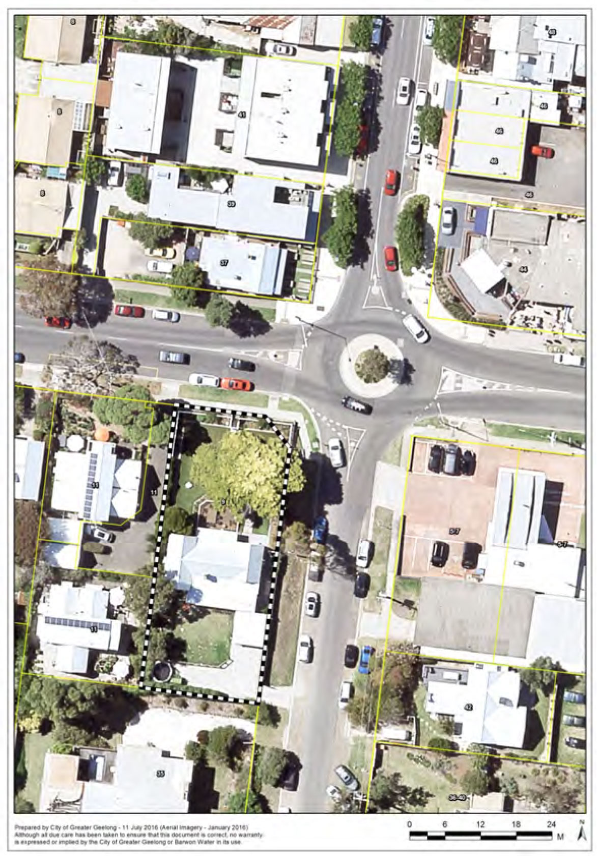 Aerial photo of the site