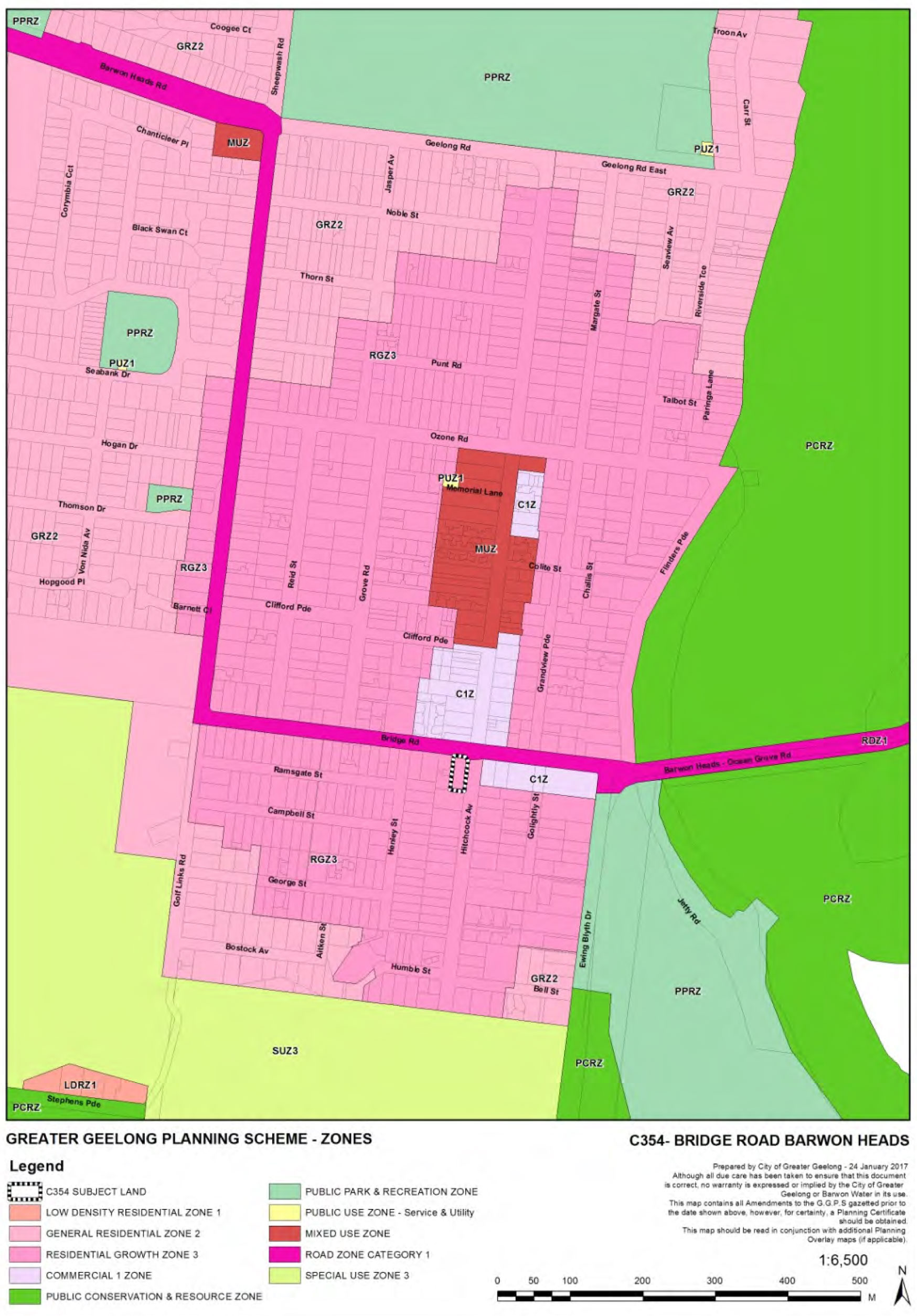 Aerial photo of the site