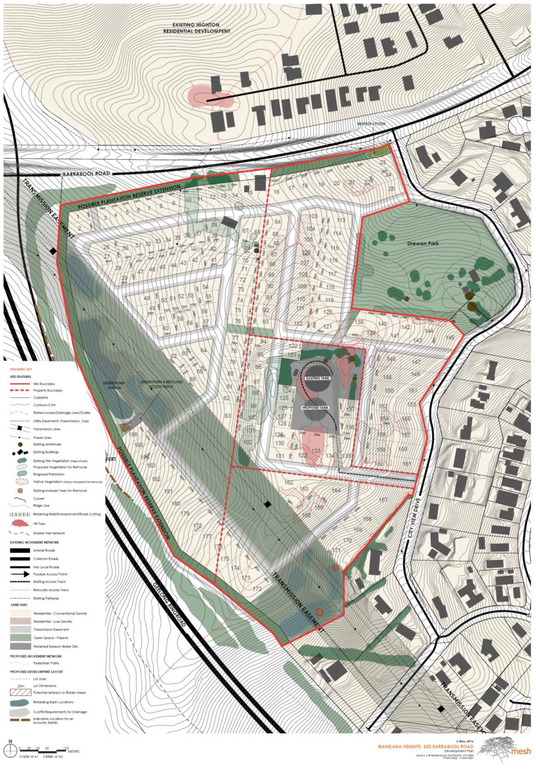 Attachment 4 - Exhibited plan of subdivision – Planning Permit 392/2015