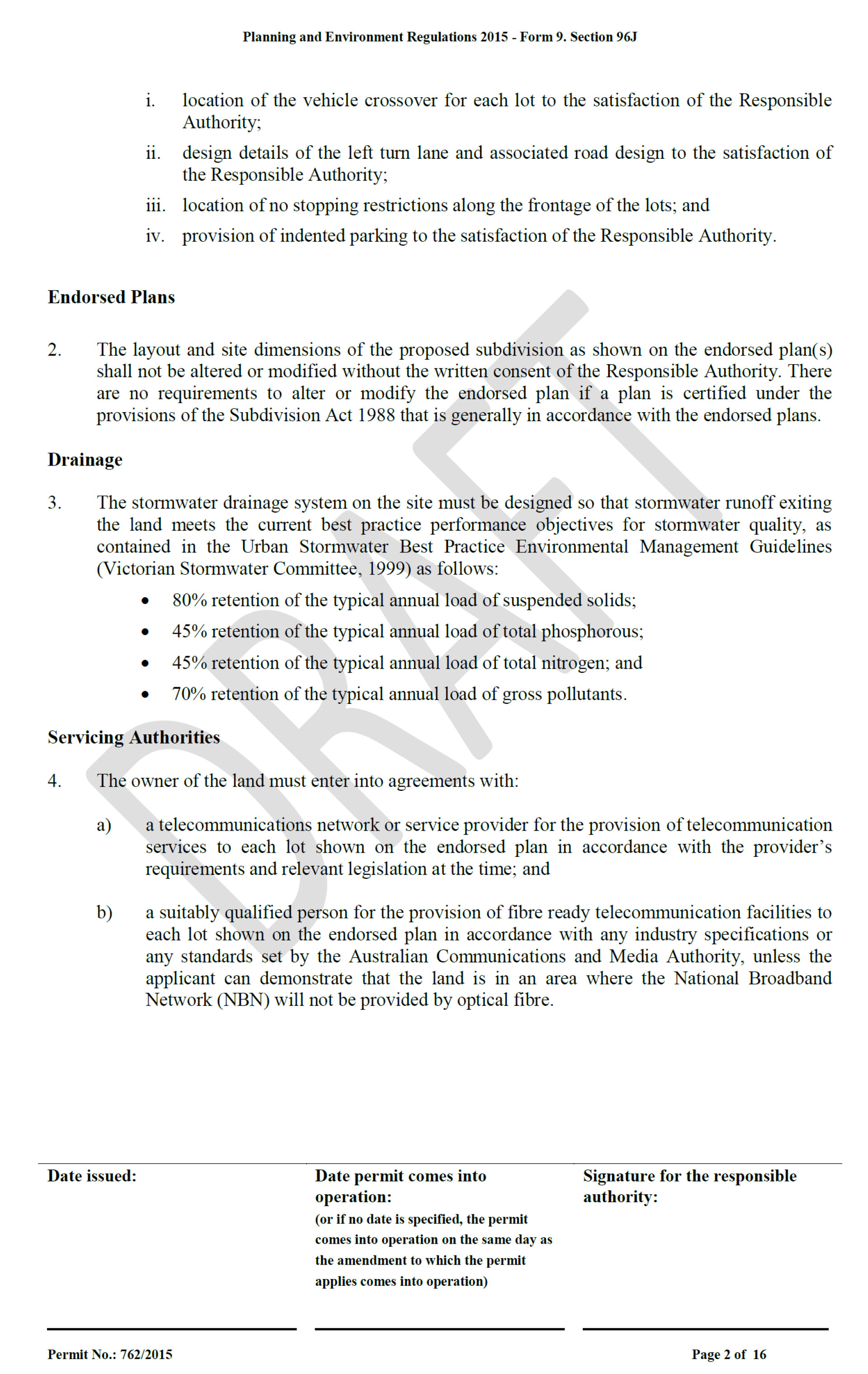 Attachment 7	Revised Planning Permit 392/2015 - page 2 of 16