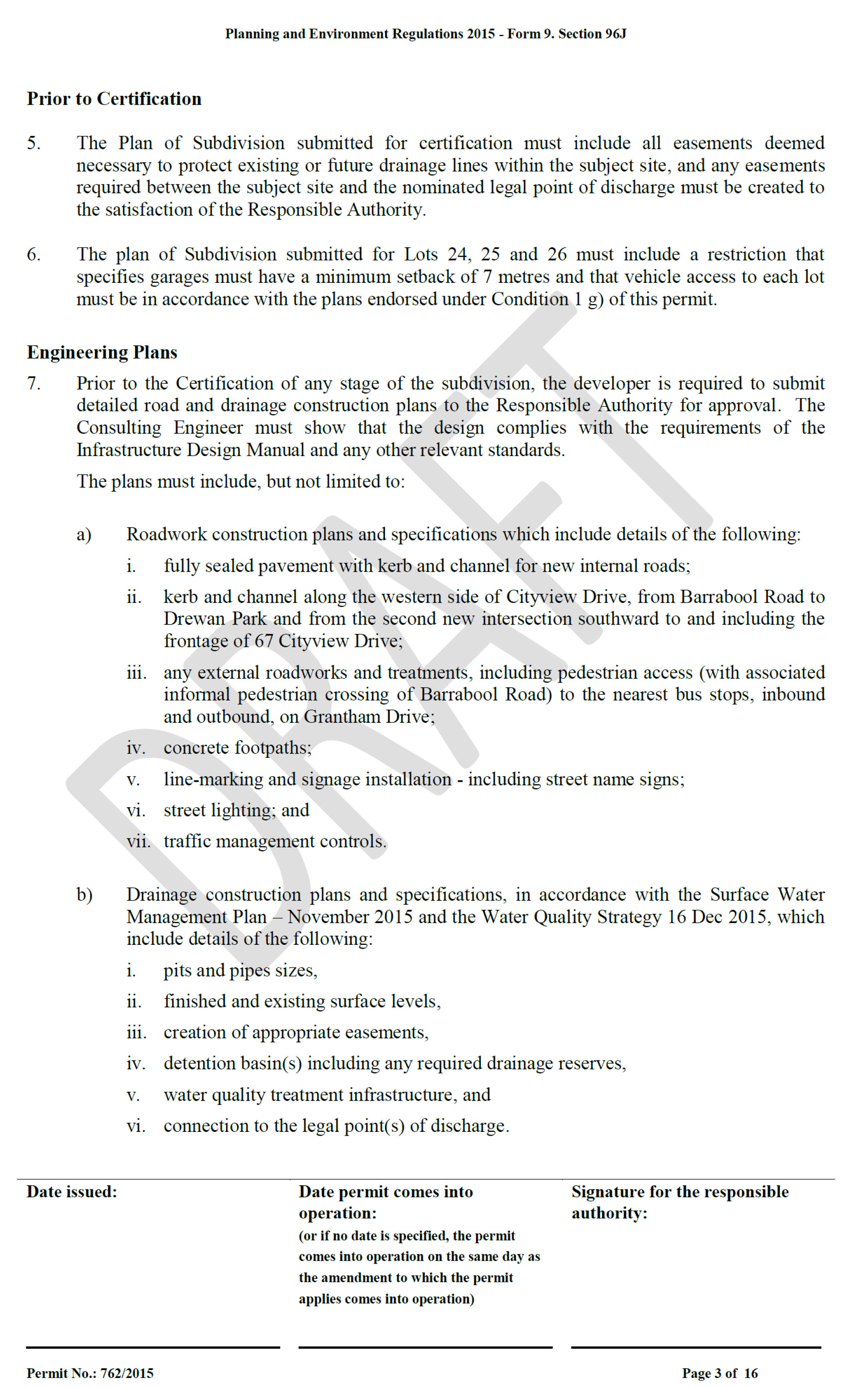 Attachment 7	Revised Planning Permit 392/2015 - page 3 of 16