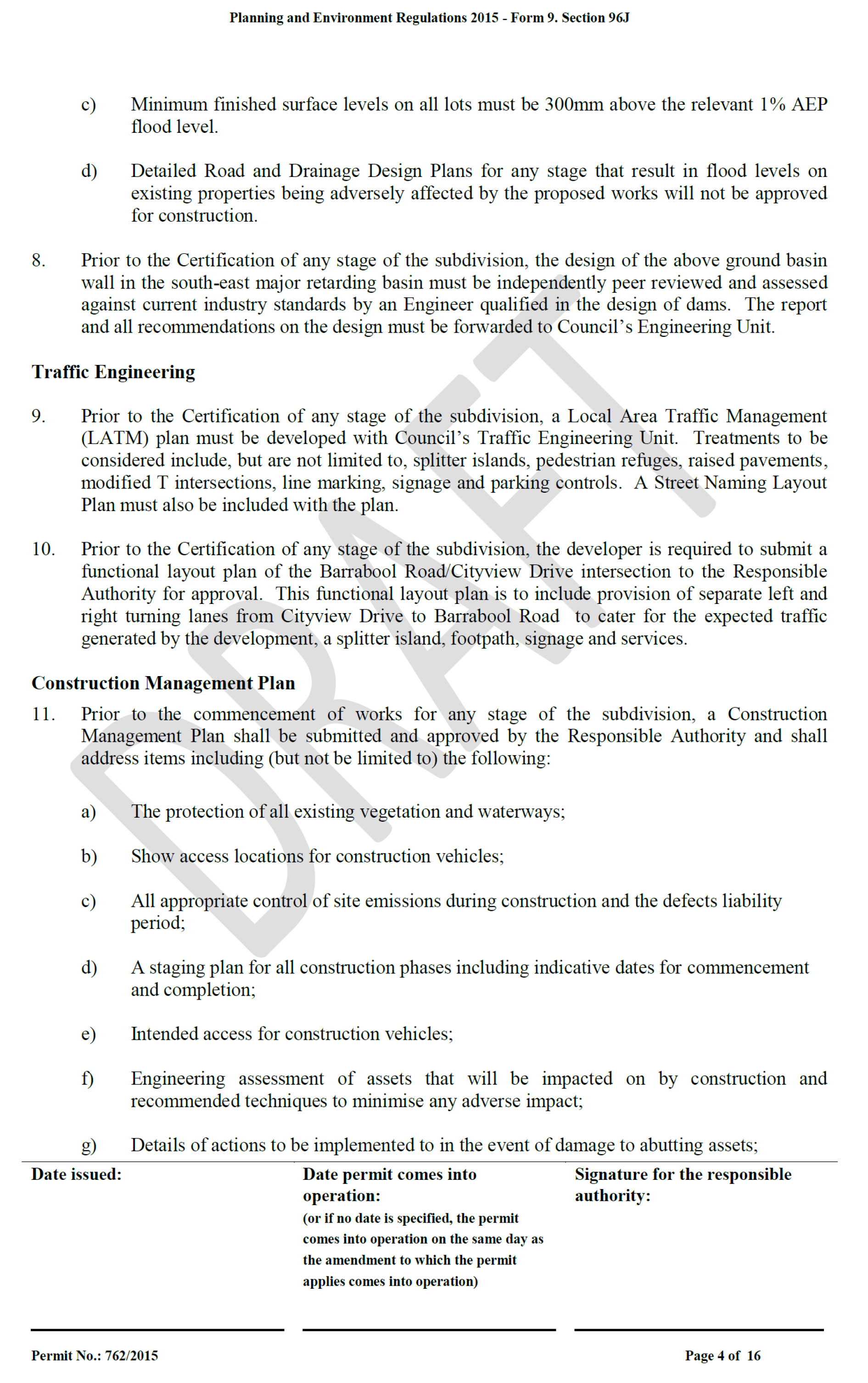 Attachment 7	Revised Planning Permit 392/2015 - page 4 of 16