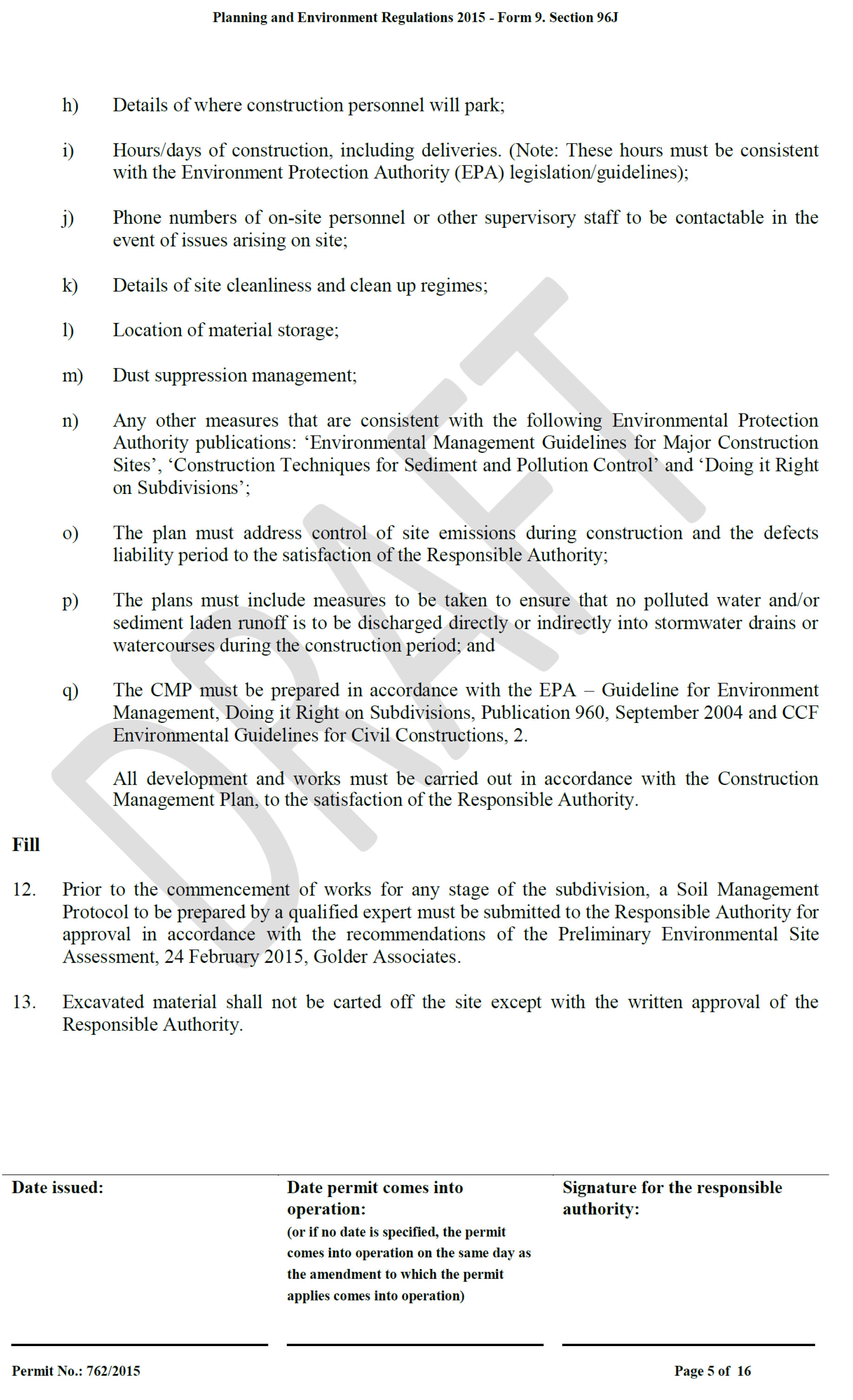 Attachment 7	Revised Planning Permit 392/2015 - page 5 of 16