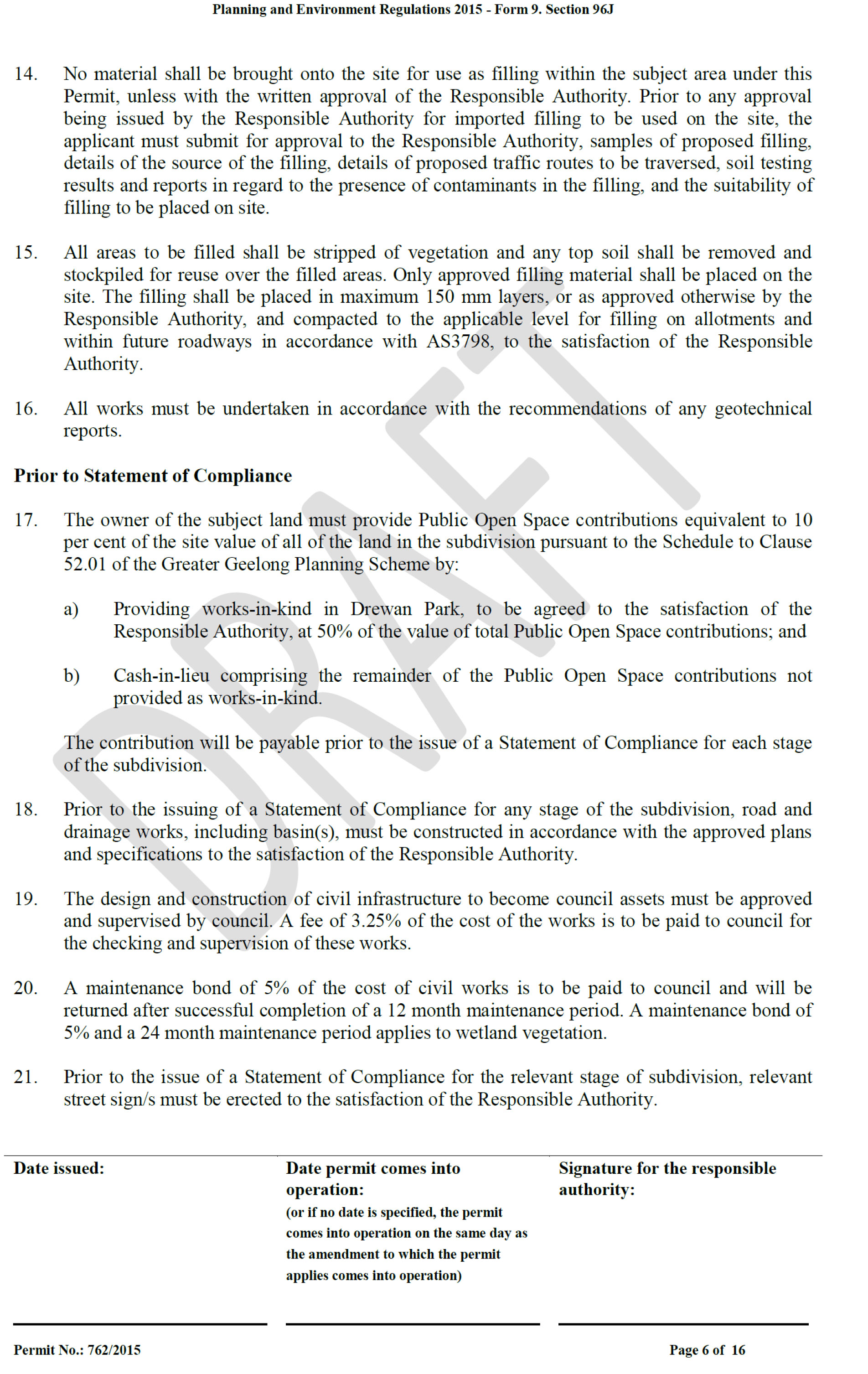 Attachment 7	Revised Planning Permit 392/2015 - page 6 of 16
