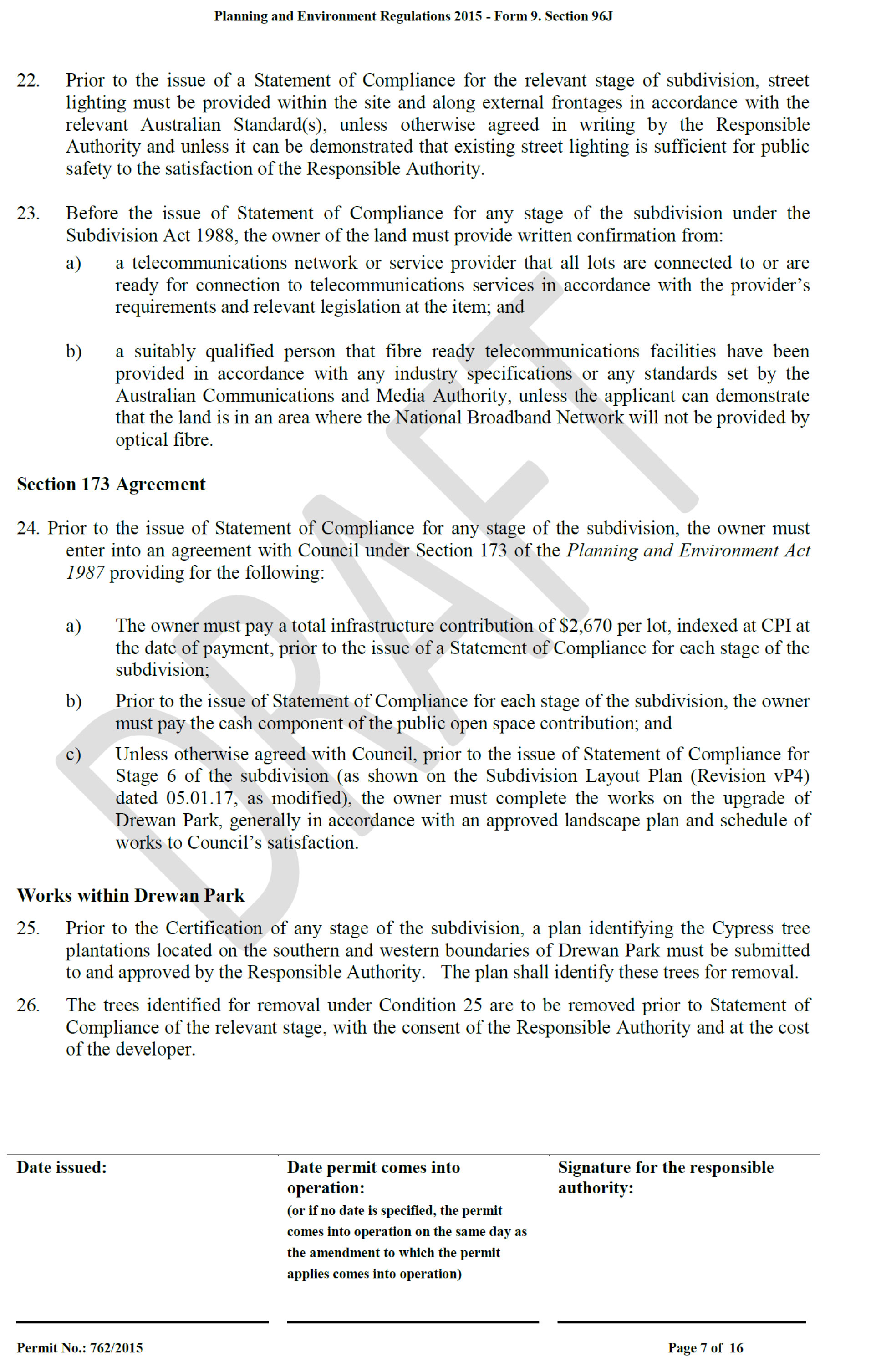 Attachment 7	Revised Planning Permit 392/2015 - page 7 of 16