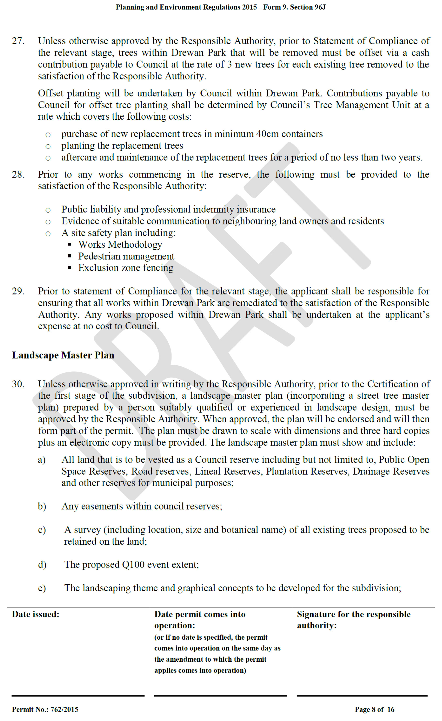 Attachment 7	Revised Planning Permit 392/2015 - page 8 of 16
