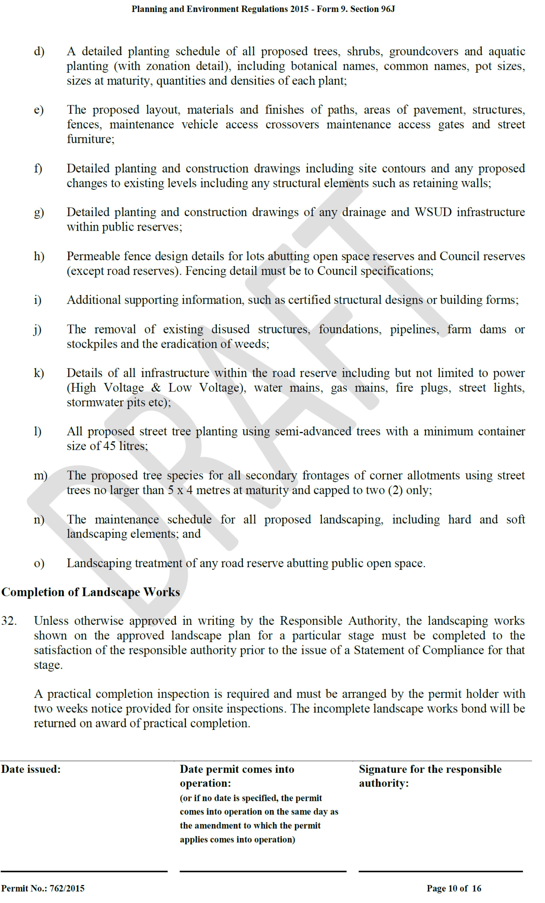 Attachment 7	Revised Planning Permit 392/2015 - page 10 of 16