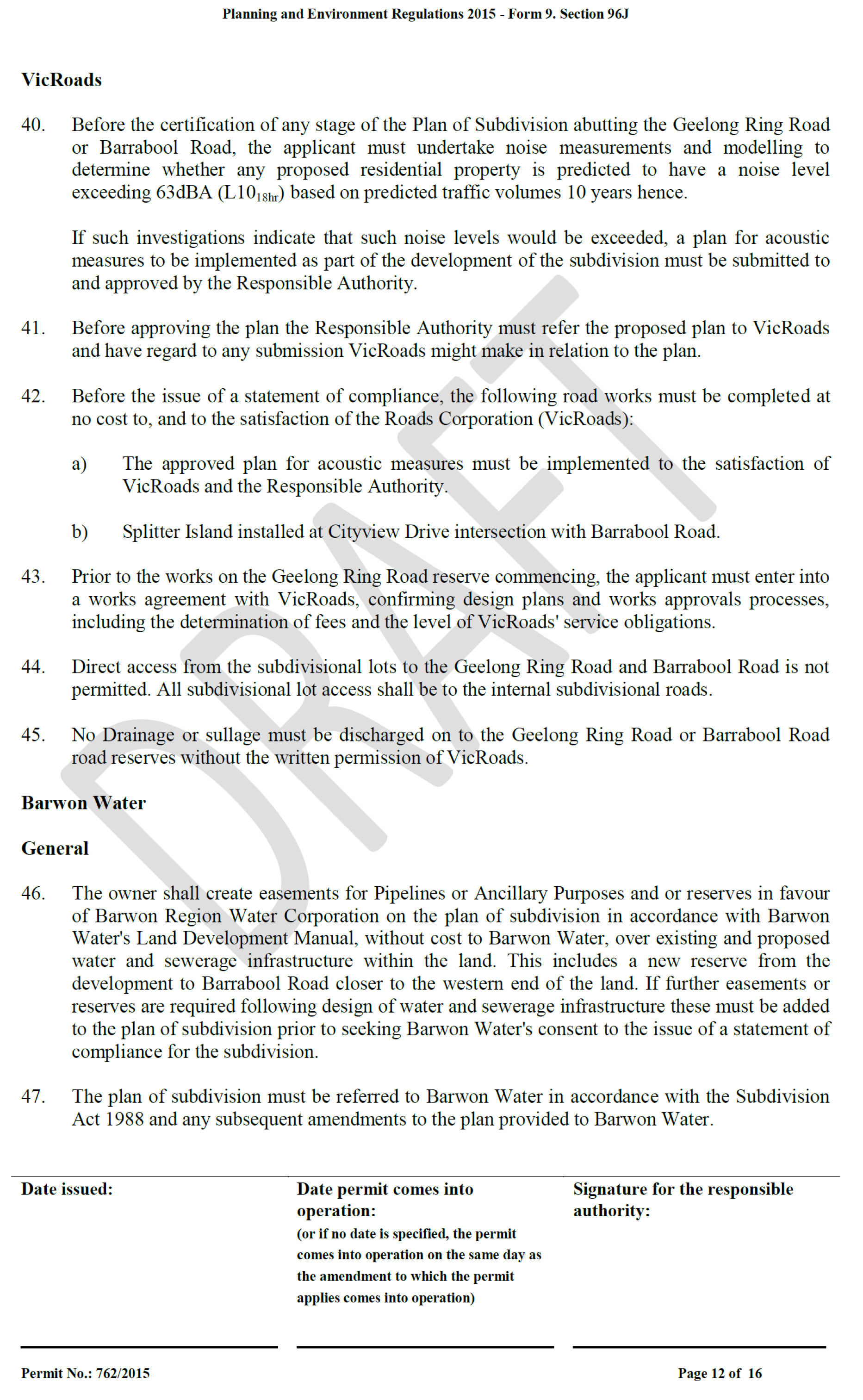 Attachment 7	Revised Planning Permit 392/2015 - page 12 of 16