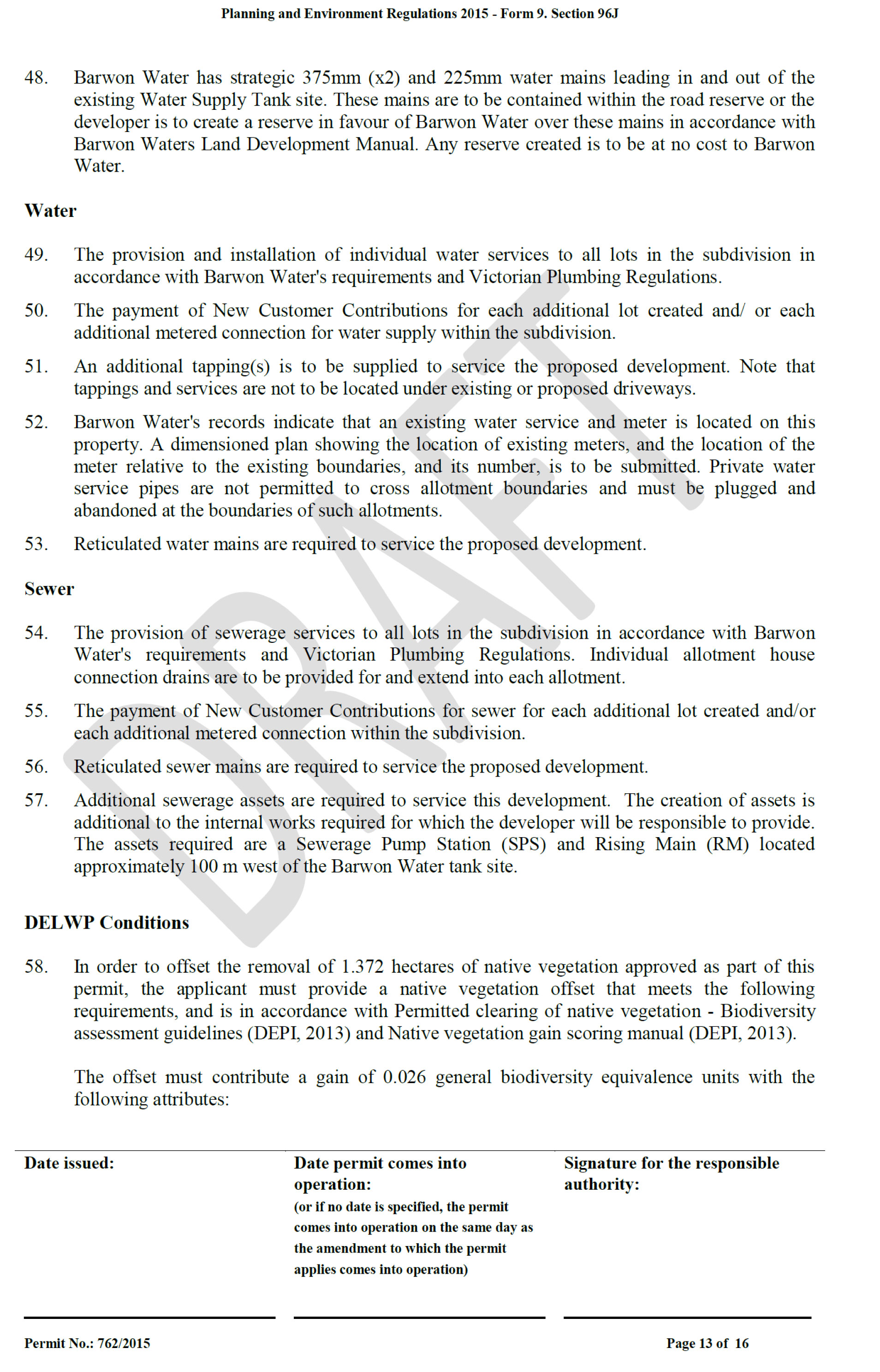 Attachment 7	Revised Planning Permit 392/2015 - page 13 of 16