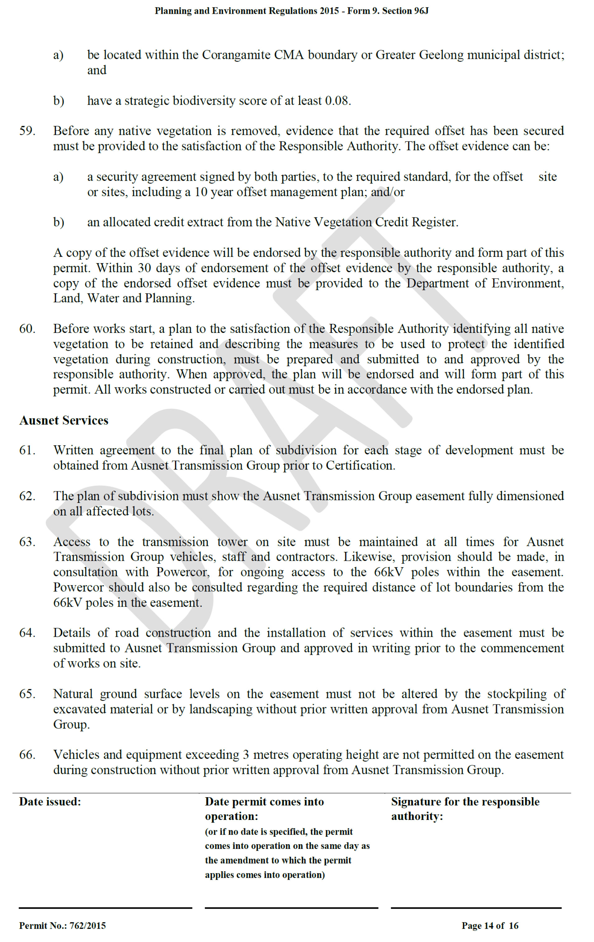 Attachment 7	Revised Planning Permit 392/2015 - page 14 of 16
