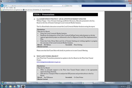 Item 2 - presentations