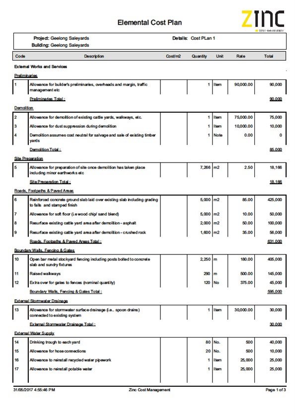 ZINC report - page 4 of 6