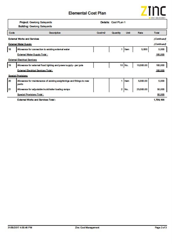 ZINC report - page 5 of 6