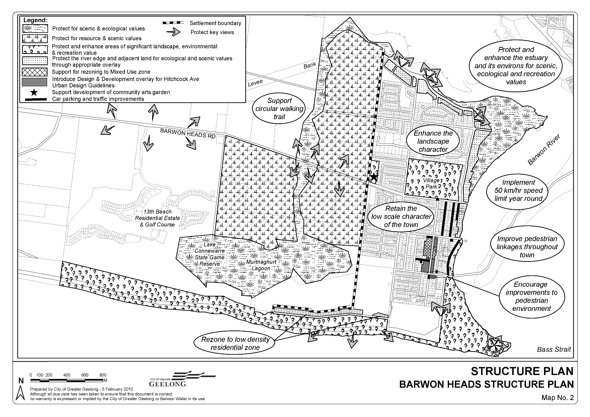Barwon Heads Structure Plan - Structure Plan Map number 2