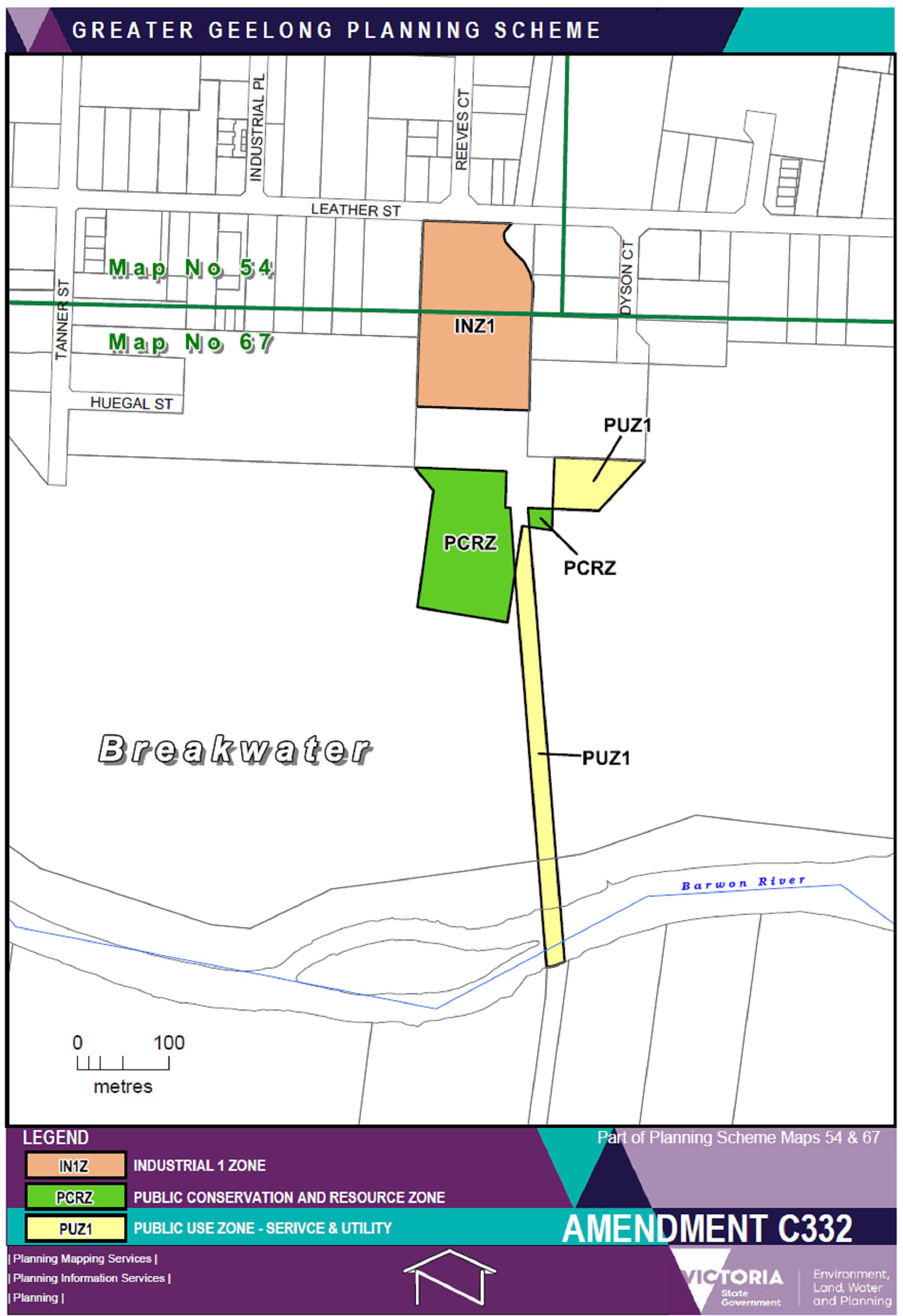 Amendment C332 - Public Use Zone - Service and Utility; Part of Planning Scheme Maps 54 and 67